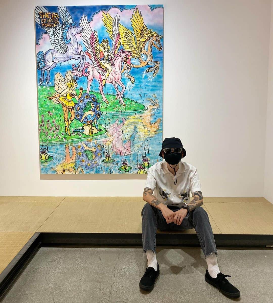 DJ DARUMAのインスタグラム：「朝一MADSAKIで感覚をメンテナンス。 今回も目にキて最高でした💀✨」