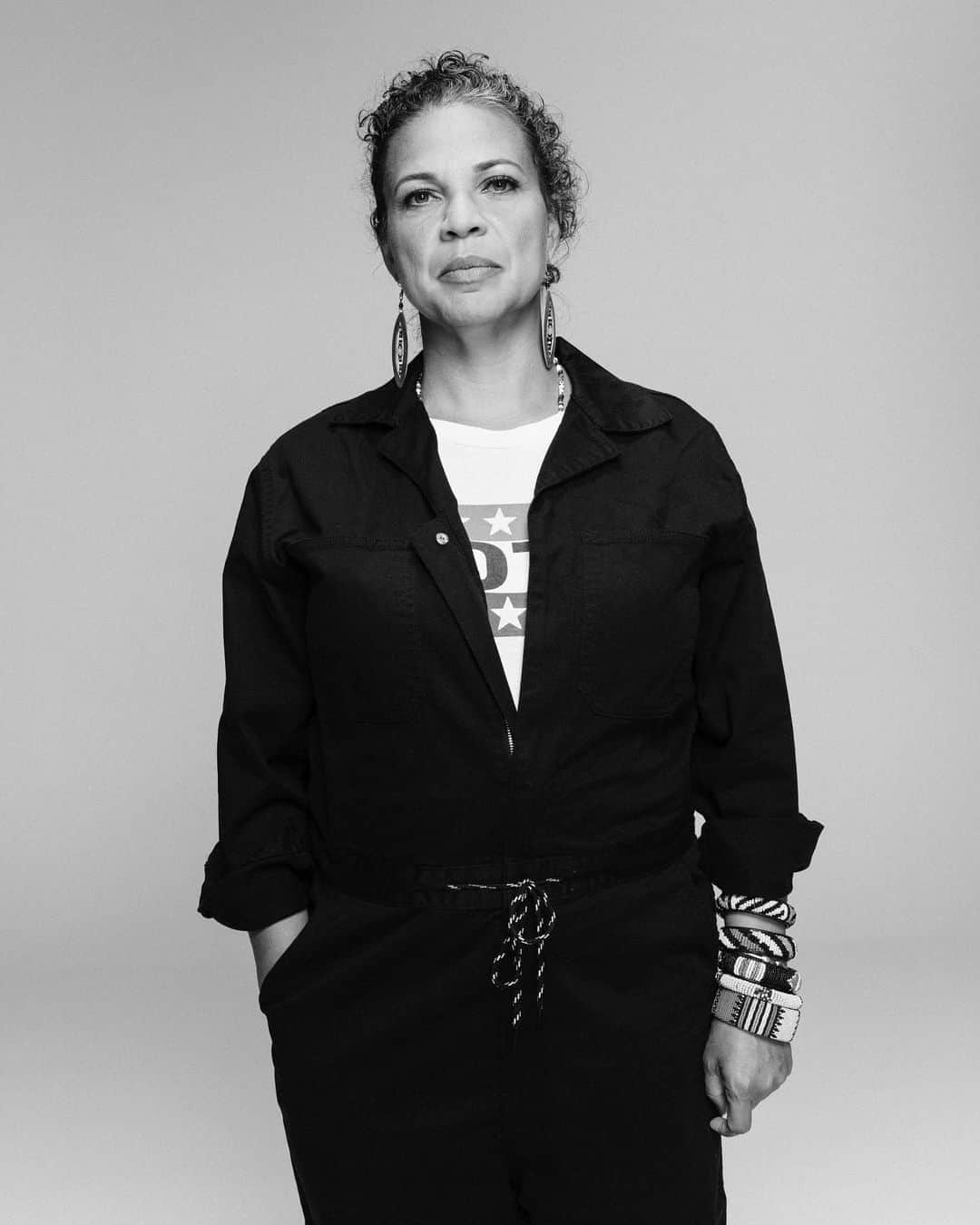 のインスタグラム：「Melina Abdullah Co-founder of Black Lives Matter-Los Angeles  “Those who walked before me fought and died for my right to vote. I vote in the name of Mrs. Fannie Lou Hamer, Mama Ella Baker, Bayard Rustin, and my own bloodline Ancestors. I vote because if voting wasn’t important White-supremacists wouldn’t still be trying to block the Black vote. I vote the entire ballot because down-ticket candidates, like District Attorneys and judges, literally affect the life, death, and quality-of-life outcomes for my children, my community and me.” . Dr. Melina Abdullah is Professor of Pan-African Studies at California State University-Los Angeles, a leader in the fight for Ethnic Studies, co-founder of the Black Lives Matter-Los Angeles, and mother of three school-aged children. .  Photography by: @djenebaaduayom Styling by: @ecduzit Make-up by: @tobyfleischman」