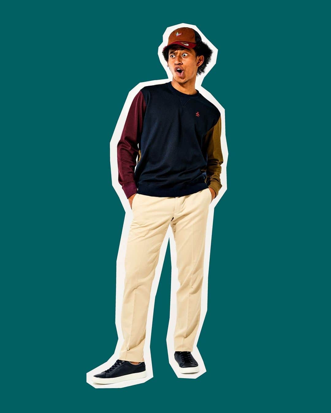 のインスタグラム：「⁠ Munsingwear 2020 Fall / Winter Collection⁠『NEW YORK, NEW JOURNEY』⁠ ⁠ 【トップス】⁠ ”裏起毛トレーナー”⁠ ⁠ 美しく強い特殊紡績糸”MANERD®” 鹿の子の裏面を《起毛》させ、ウォーム感をプラスさせた素材使いのカットソー。⁠ 厚すぎず、薄すぎないちょうど良い肉感なので一枚で着用しても、アウター等のインナーとしても便利なアイテムで、カジュアルからゴルフまで様々なシーンで活躍するアイテムです。⁠ また、”MANERD®” を使用することで型くずれしにくくお手入れも簡単。⁠ お手頃な価格面も魅力的なポイントです。⁠ ⁠ ⁠”MANERD®” とは？⁠ ポリエステルなどの長繊維と綿などの短繊維を均一に混繊させることで形態安定性にすぐれ、美しさと強さを兼ね備えた東洋紡ＳＴＣ(株)の長短複合紡績糸です。⁠ ⁠　⁠ ⁠ 【ボトムス】⁠ ”ツイルストレッチパンツ”⁠ 　⁠ あえて毛羽立たせた特別なポリエステルを使用する事で綿の風合いを表現した本格チノパンツ｡⁠ 「風合いは綿､機能面ではポリエステルが良い」⁠ そんな声から生まれました｡⁠ ストレッチだけでなく、はっ水機能も持ち併せ⁠、小雨にも対応可能で汚れの付着も軽減させます｡⁠ スッキリとしたノータック仕様で､ゴルフだけでなくカジュアル使いも出来るアイテムです｡⁠　⁠ ⁠ ⁠ 　⁠ #NewYorkNewJourney⁠ ⁠ #マンシングウェア ⁠ #munsingwear⁠ ⁠」