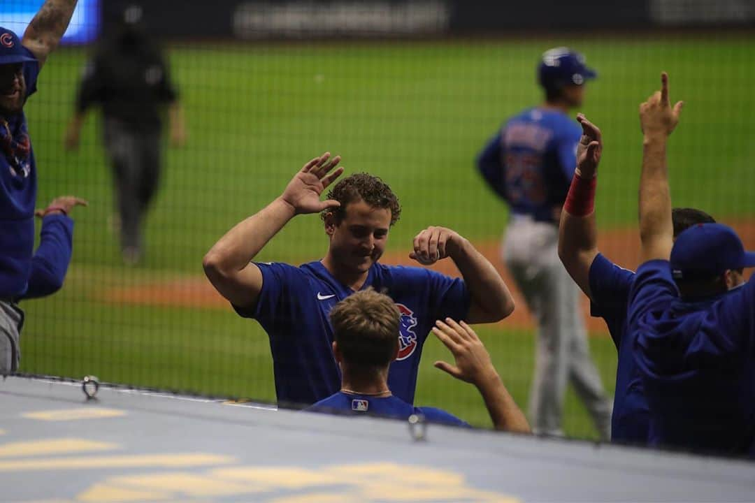 シカゴ・カブスさんのインスタグラム写真 - (シカゴ・カブスInstagram)「#Cubs get the [W] in Milwaukee」9月13日 11時10分 - cubs