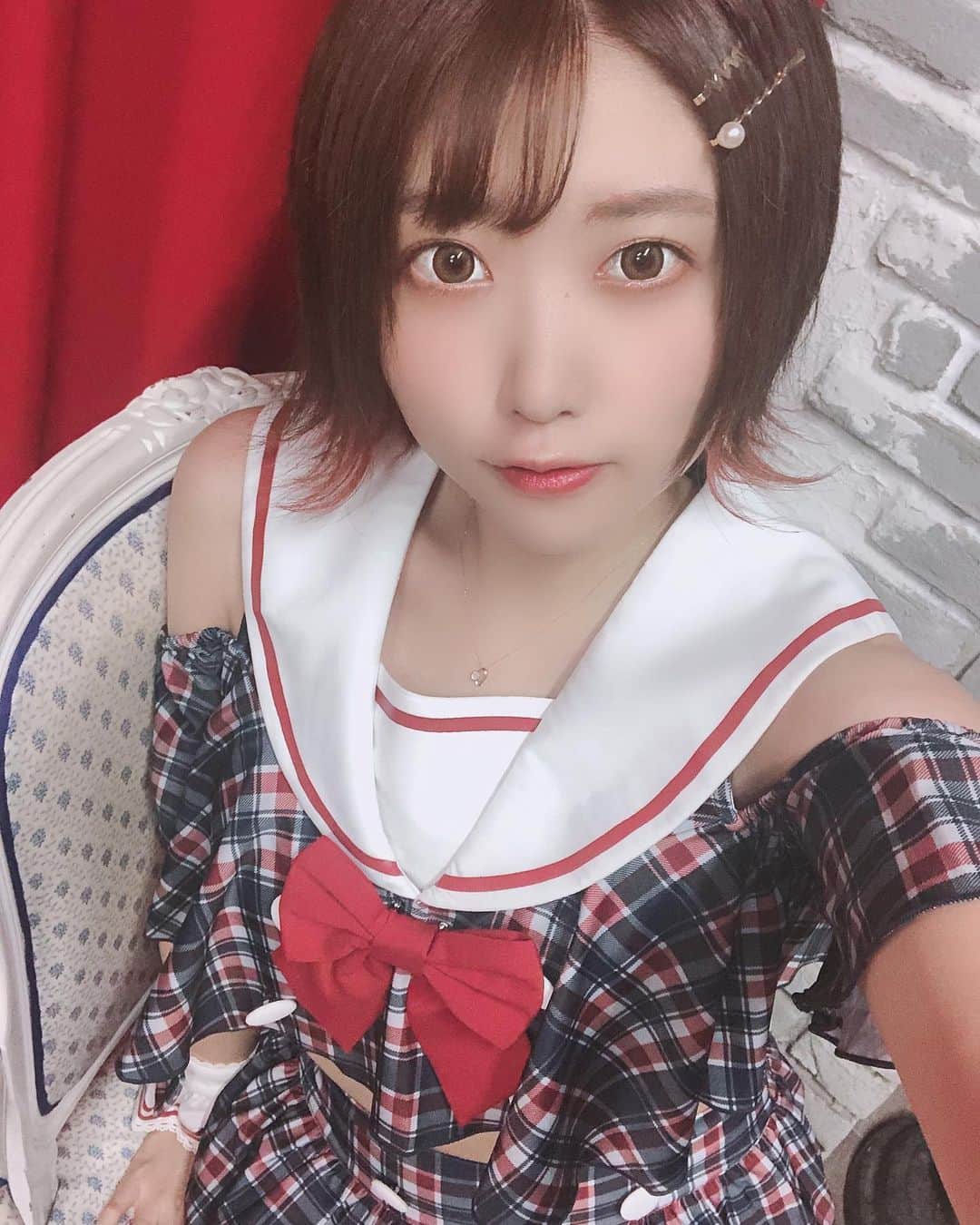 駿河たおのインスタグラム：「今日も撮影会だったよ😌 次は21日だよ！  20日は誕生日だよ！ お祝いしてね🥳」