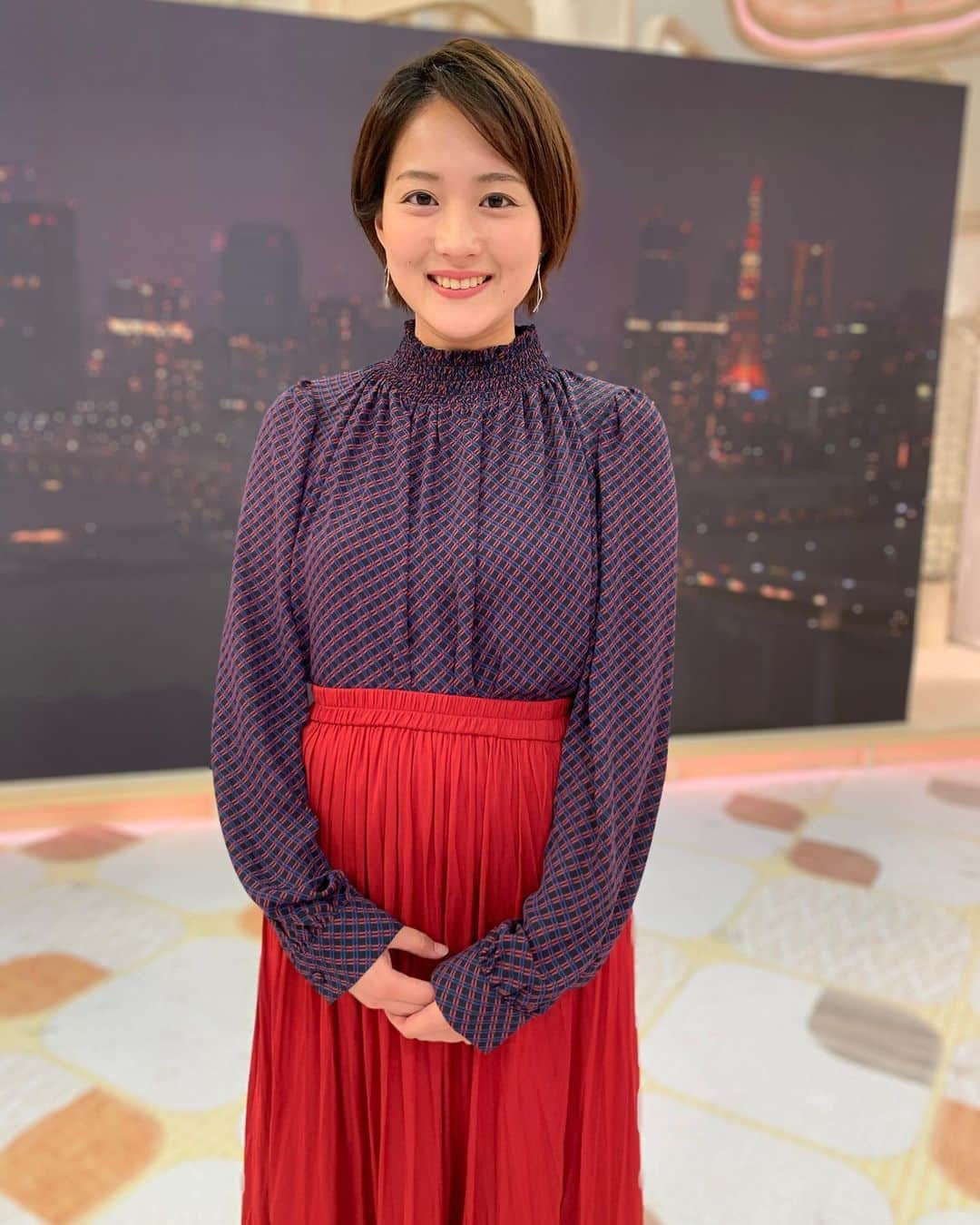 永尾亜子のインスタグラム：「. Live News it！ 夏休みの生野アナの代役を務めさせていただきました。二日間ありがとうございました。明日のめざましテレビもよろしくお願いします！」