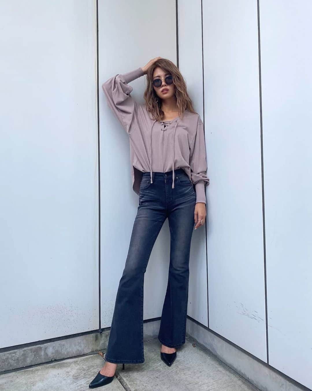 のインスタグラム：「#egoistsnap @minami__saito 165cm LUMINE EST SHINJUKU STAFF ・ MUST BUY CODE ・ TOPS/¥5,980+tax BOTTOM/¥9,980+tax ・ ・ #egoist#fashion#shinjuku#staff#snap#ルミネエスト新宿#エゴスナップ#コーディネート#マストバイ#エゴ#エゴイスト#カラー#コーデ#ファッション#トレンド」