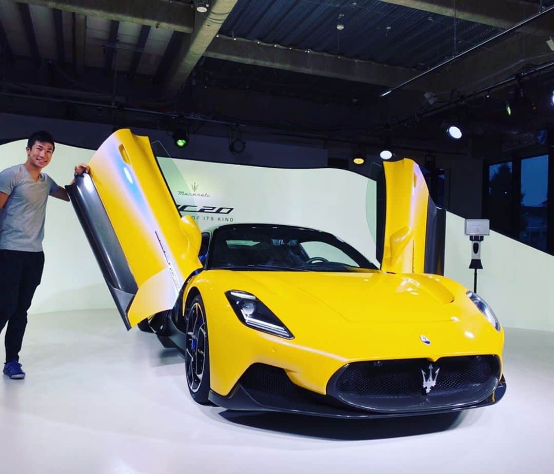 桐生祥秀のインスタグラム：「見にいってきました  It was very cool  #MaseratiMC20 #MaseratiMMXX  #Maserati  #MMXXTokyo」