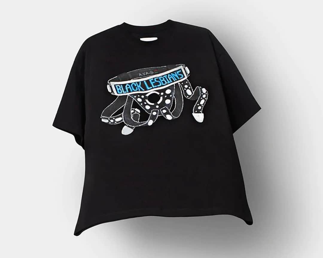 オープニングセレモニーのインスタグラム：「“Black Lesbians” t-shirt. Part of our 365 Days of Pride collection and available on farfetch.com⁠ ⁠ Artwork by @ayabrown.tiff」
