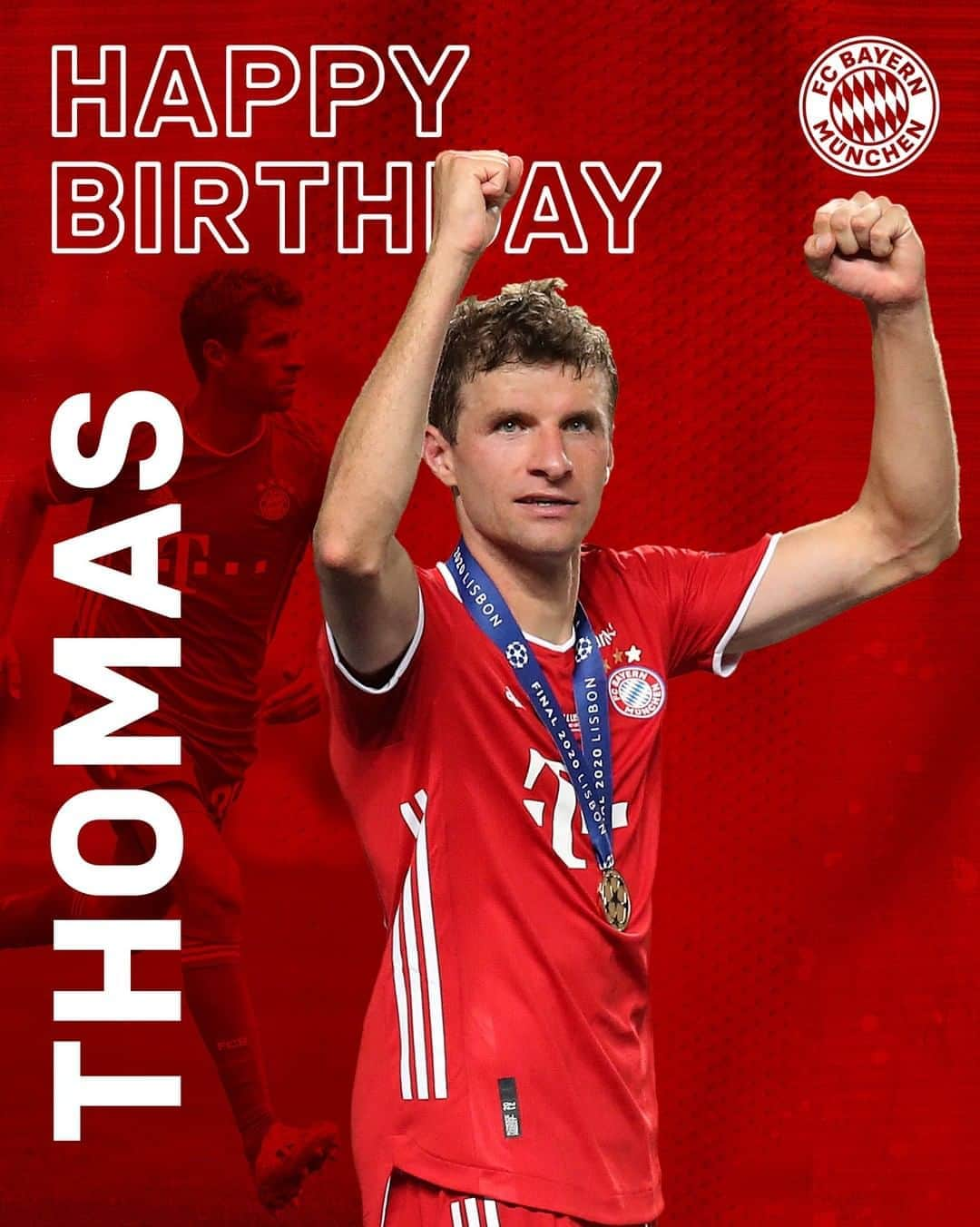 バイエルン・ミュンヘンさんのインスタグラム写真 - (バイエルン・ミュンヘンInstagram)「Ois Guade, @esmuellert! 🥳 Our treble² winner turns 31 today! 🎈 #MiaSanMia . . #HBD #FCBayern」9月13日 16時01分 - fcbayern