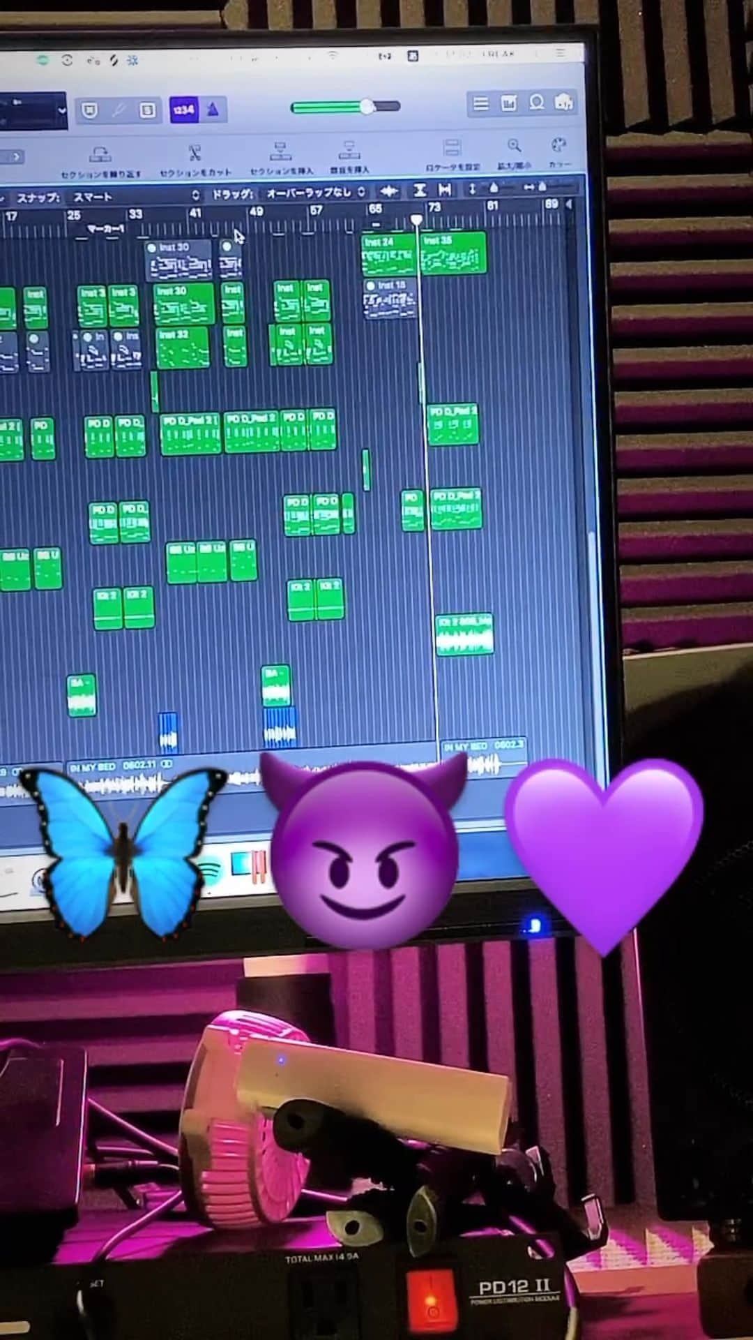 中垣悟のインスタグラム：「RnB beats #studiolife #mybeat #rnb #producingmusic #logicprox #beatmake #japanesemusic #routebeats」
