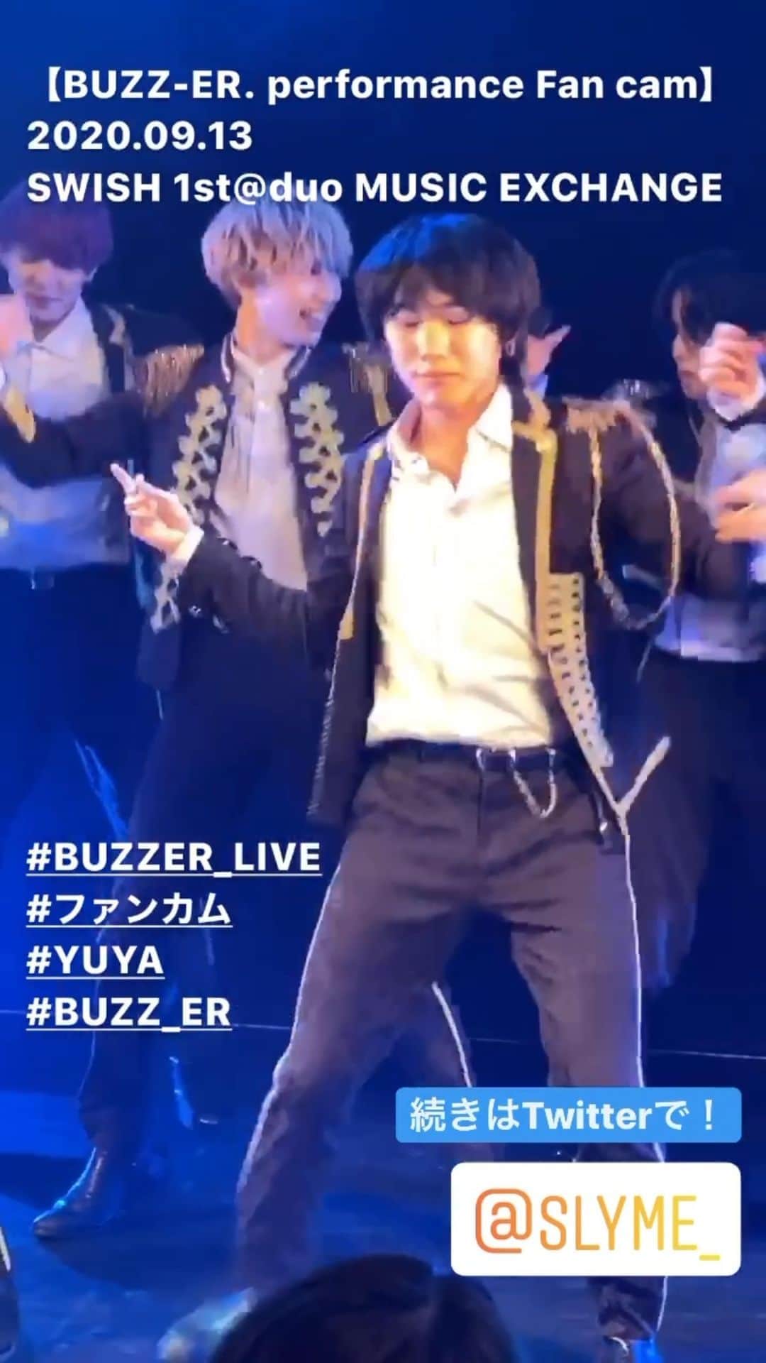 BUZZ-ER.のインスタグラム：「【BUZZ-ER. performance Fan cam】 2020.09.13 SWISH 1st@duo MUSIC EXCHANGE  YUYA #BUZZER_LIVE #ファンカム #YUYA #BUZZ_ER」