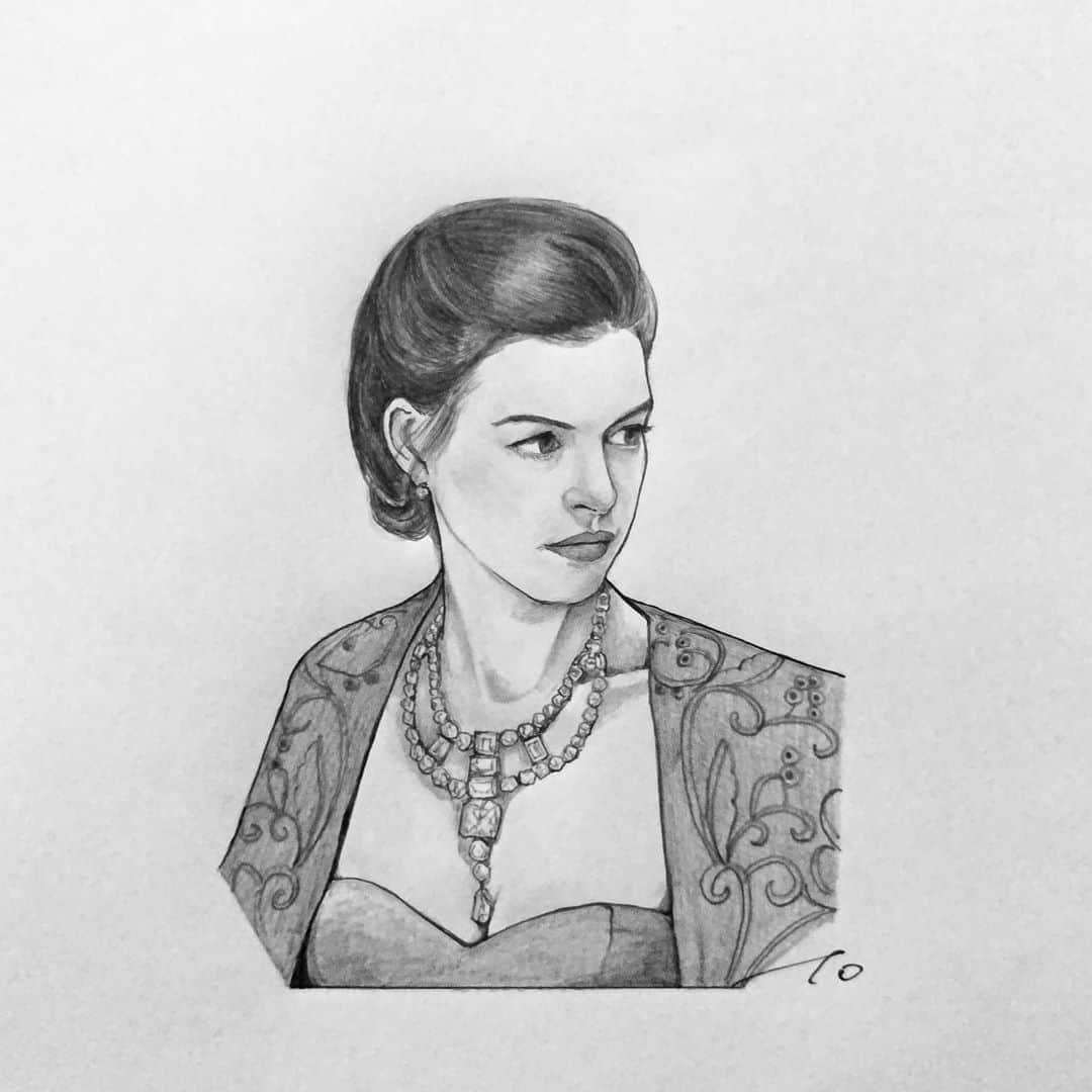 逢坂庵さんのインスタグラム写真 - (逢坂庵Instagram)「sketch0914 ・ ・ #cinema #movieart #movie #actress #oceans8 #annehathaway #illustration #illustagram #pencilart #portraitsketch #artwork #monochrome #staedtler #映画 #映画好きな人と繋がりたい #オーシャンズ8 #アンハサウェイ #鉛筆画 #人物画 #女優 #美人画 #素描 #モノクロイラスト」9月13日 19時28分 - ohzaka_an