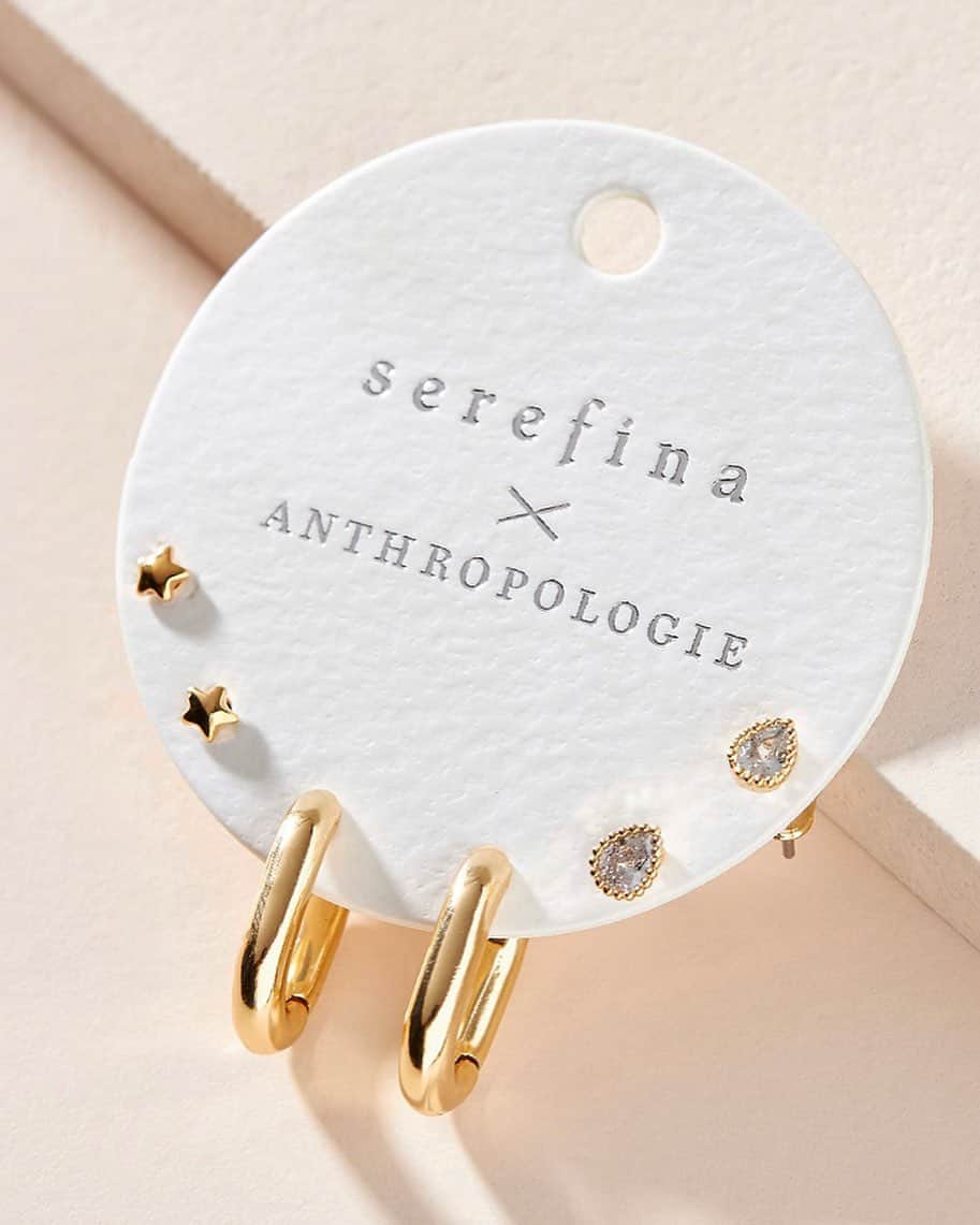 セレフィーナさんのインスタグラム写真 - (セレフィーナInstagram)「our newest @serefinasf x @anthropologie collaboration!!! 🤩🤩🤩 ft. pippa mixed earring set」9月14日 6時06分 - serefinajewelry