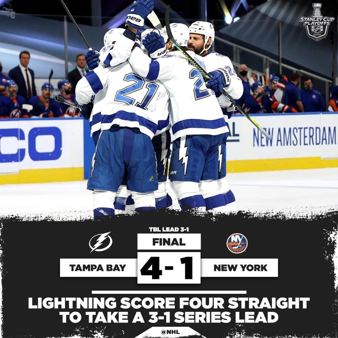 NHLさんのインスタグラム写真 - (NHLInstagram)「The @tblightning look to advance to the #StanleyCup Final on Tuesday!」9月14日 6時45分 - nhl