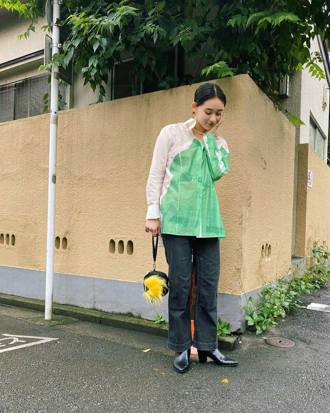 佐々木莉佳子さんのインスタグラム写真 - (佐々木莉佳子Instagram)「﻿ 昨日の私服⚪️🟢🟡﻿ ﻿ カレーも食べたいし﻿ かわいい服も着たい、﻿ ﻿ #helloproject#アンジュルム#佐々木莉佳子﻿ #ささきのふく#雨#最近寒い☔️」9月13日 22時41分 - rikako_sasaki.official