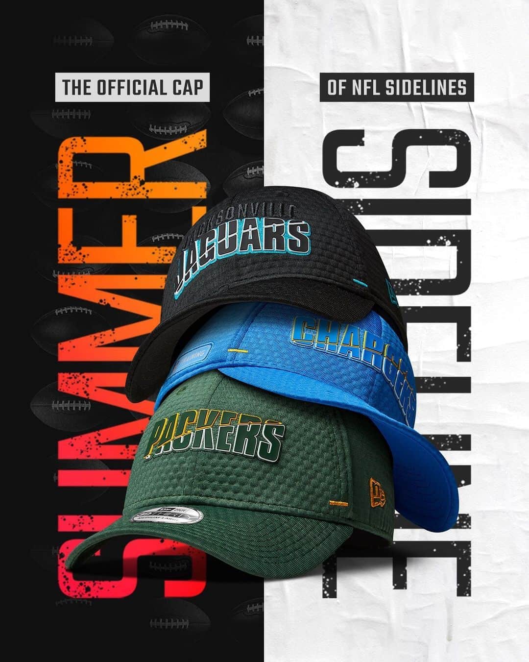 ニューエラ・キャップのインスタグラム：「Sundays with football just feels right. Do your best homegating with the Official Cap of NFL Sidelines, available at neweracap.com」