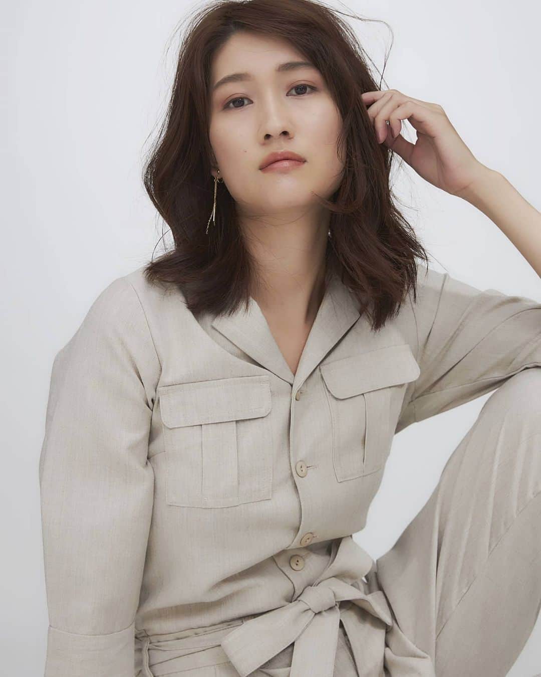 のインスタグラム：「Testshoot📷  Photo @kentarominami  Hairmake @shihominishio Style @cimarronjeans_tokyo  Thank you💋  #testshoot #作品撮り #cimarronjeans」
