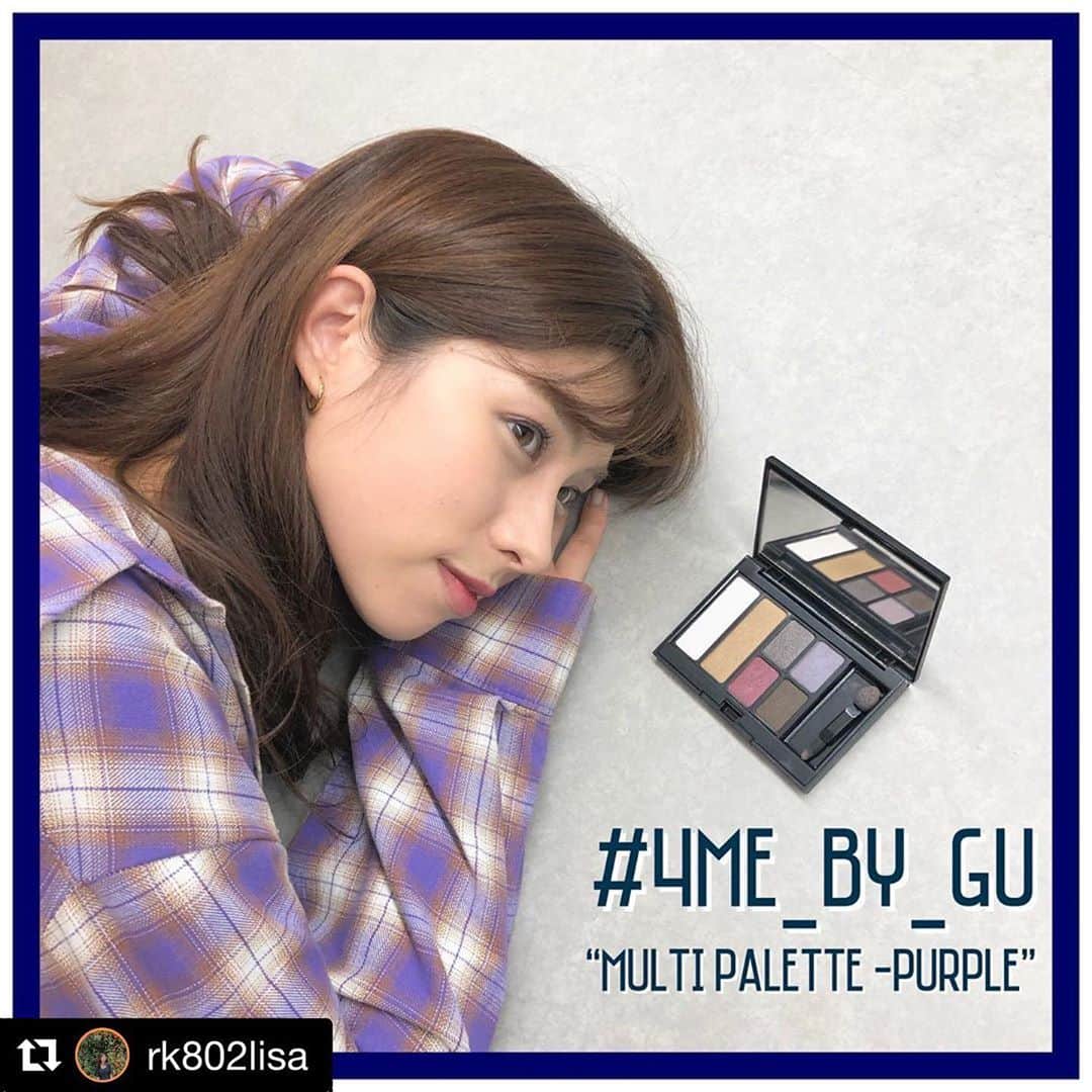 のインスタグラム：「え！GUからコスメ？！と思わず飛びついた ROCK KIDS 802 FRI&SATの番組チーム❣️ それぞれがゲットしたアイテムの使用感を UPしてます🤗💓 カラーバリエーションはもちろん、とにかくコスパがいいよねっ🥺 みなさんの感想も、ぜひ  @rk802lisa までお寄せください💁‍♀️✨ .....  #Repost @rk802lisa with @get_repost ・・・ ｡・ﾟ・。｡・ﾟ・。｡・  RK girls selection. 【 GU cosme❣️️ 】  ｡・ﾟ・。｡・ﾟ・。｡・ﾟ・。｡・  話題の #GUコスメ レポ✏️!! “#MULTIPALETTE” 🎨♡ DJ #高樹リサ は雰囲気の異なる3種類のカラーから 《72 PURPLE》を購入！  #FM802 #RK802 #RKもちもの _  @gu_for_all_ #GU購入品 #購入品紹介 #おしゃれさんと繋がりたい #GU #フォーミーバイジーユー #プチプラコスメ #cosme #コスメ #4me_by_gu #新作コスメ #マルチパレット」