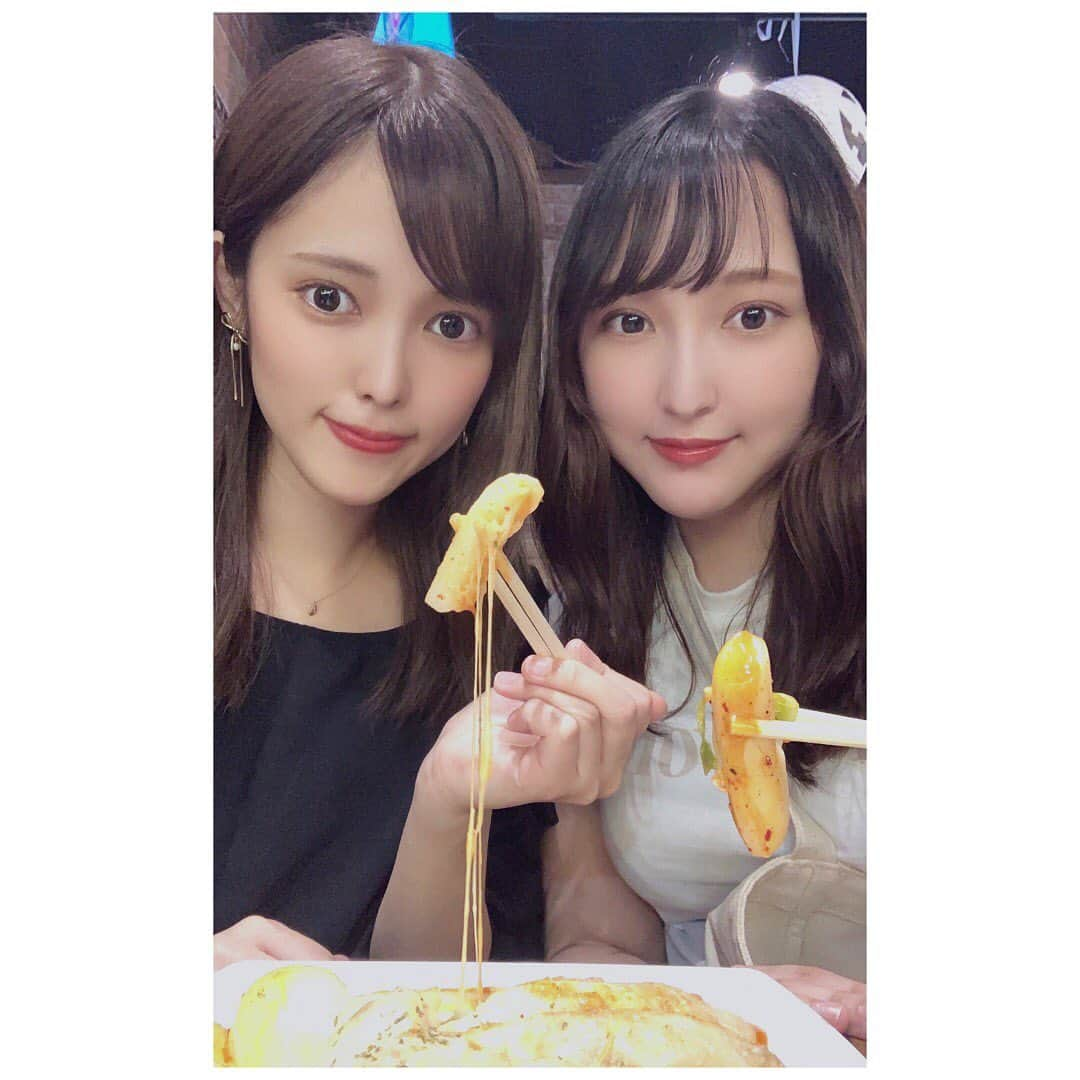 松永杏奈のインスタグラム：「トッポギパイセンのおかげでお腹たぷたぷになった🇰🇷🇰🇷🇰🇷 . . . . . #いつになったら韓国行けるのじゃ」