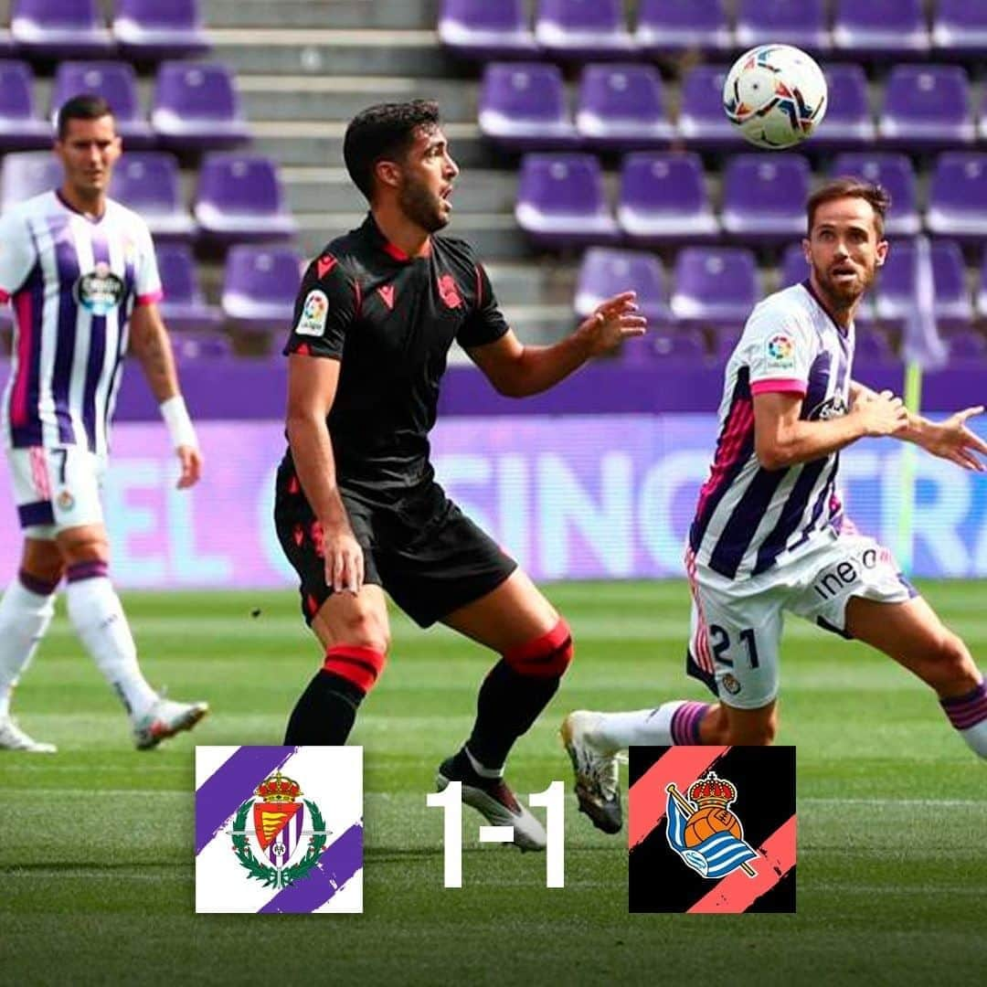 レアル・ソシエダさんのインスタグラム写真 - (レアル・ソシエダInstagram)「Real Valladolid 1-1 #RealSociedad   #RealValladolidRealSociedad」9月14日 0時55分 - realsociedad