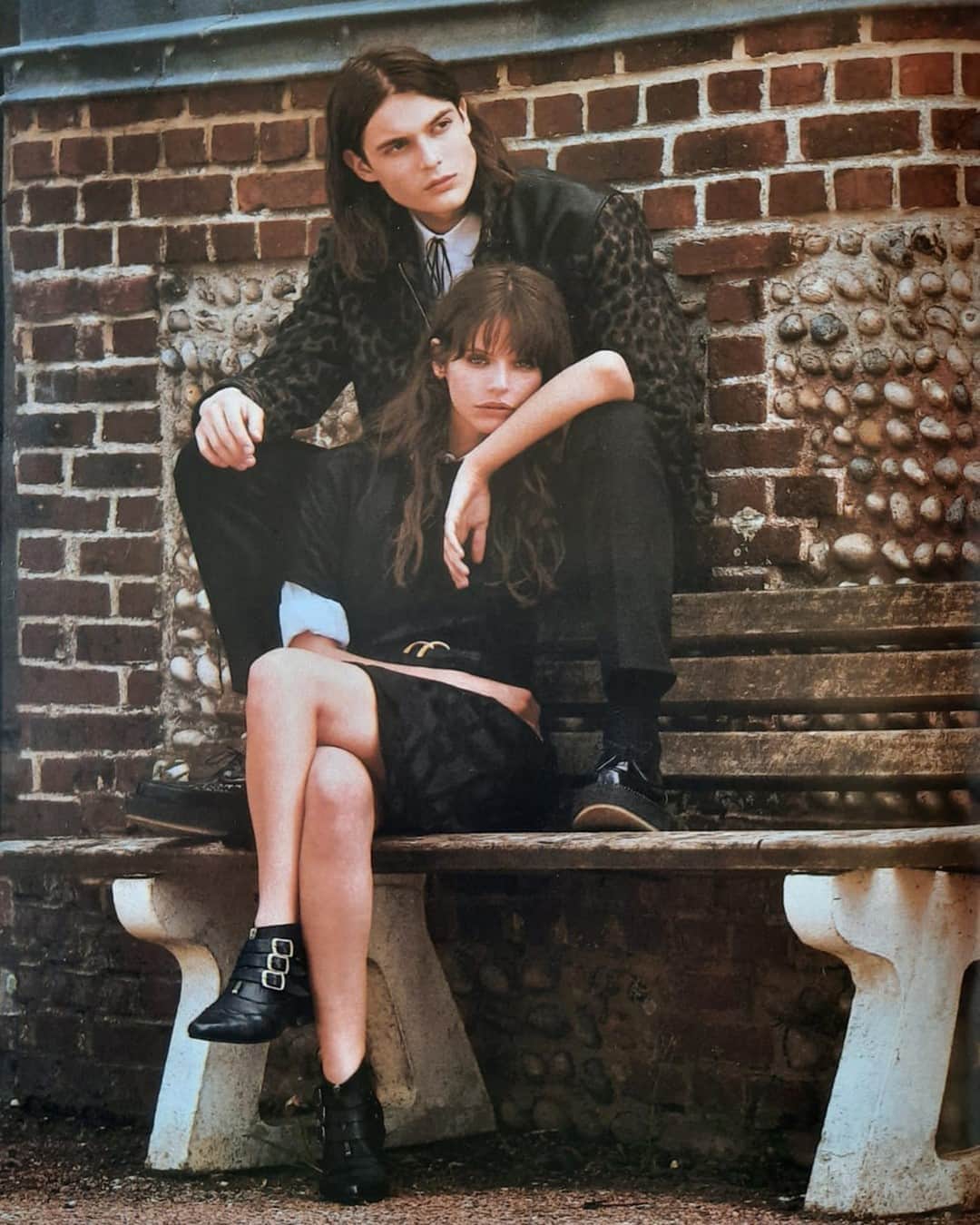 アンダーグラウンドのインスタグラム：「The Original Blitz Boot. This three buckled ankle boot is one of the favourites from our Originals collection. First available at our Manchester store in the 1980's and included in the 1987 Originals collection. ⁠ ⁠ Featured here in Madame Figaro and available from our online store and from selected stockists.⁠ ⁠ ⁠ ⁠ ⁠ ⁠ #undergroundshoes #undergroundengland#undergroundoriginals #winklepicker  #originalwinklepicker」