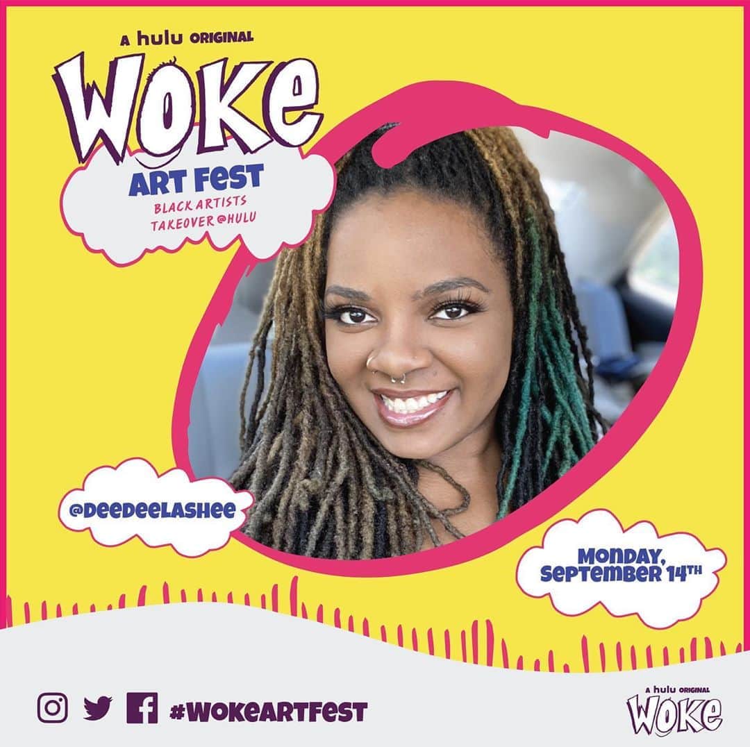 Hulu Home of Emmy-winningさんのインスタグラム写真 - (Hulu Home of Emmy-winningInstagram)「Meet the #WokeArtFest lineup. 👀 We’re honored to welcome these rising Black artists for an all-day virtual art festival right here on IG:  - @reynanoriega_, @briapaints, @serrandon, @chazdraws, @deedeelashee, @thealxndr, @geogantart, @khari.raheem, @otoabasiart and @kernyboydraws  - Join us tomorrow as we celebrate the stories that inspired their expression. #WokeOnHulu @wokehulu」9月14日 1時00分 - hulu