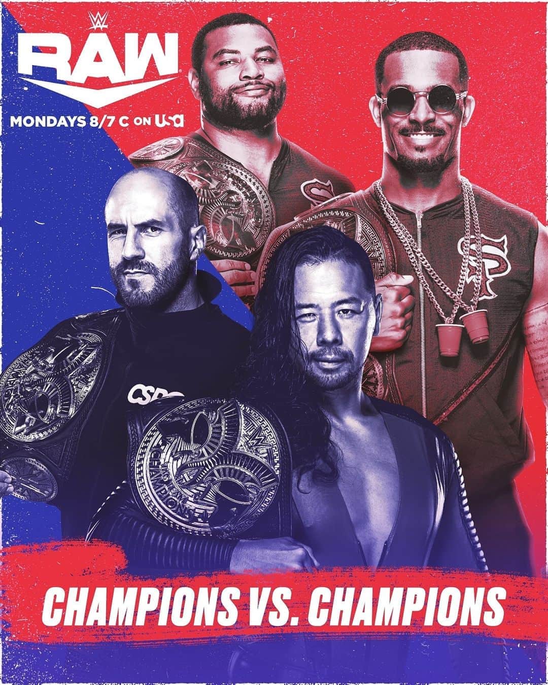 WWEさんのインスタグラム写真 - (WWEInstagram)「It's Raw vs. SmackDown when The #StreetProfits battle @wwecesaro & @shinsukenakamura in a Champions vs. Champions Match on the In Your Face Monday edition of #WWERaw! @adawks_cog @montezfordwwe」9月14日 2時00分 - wwe