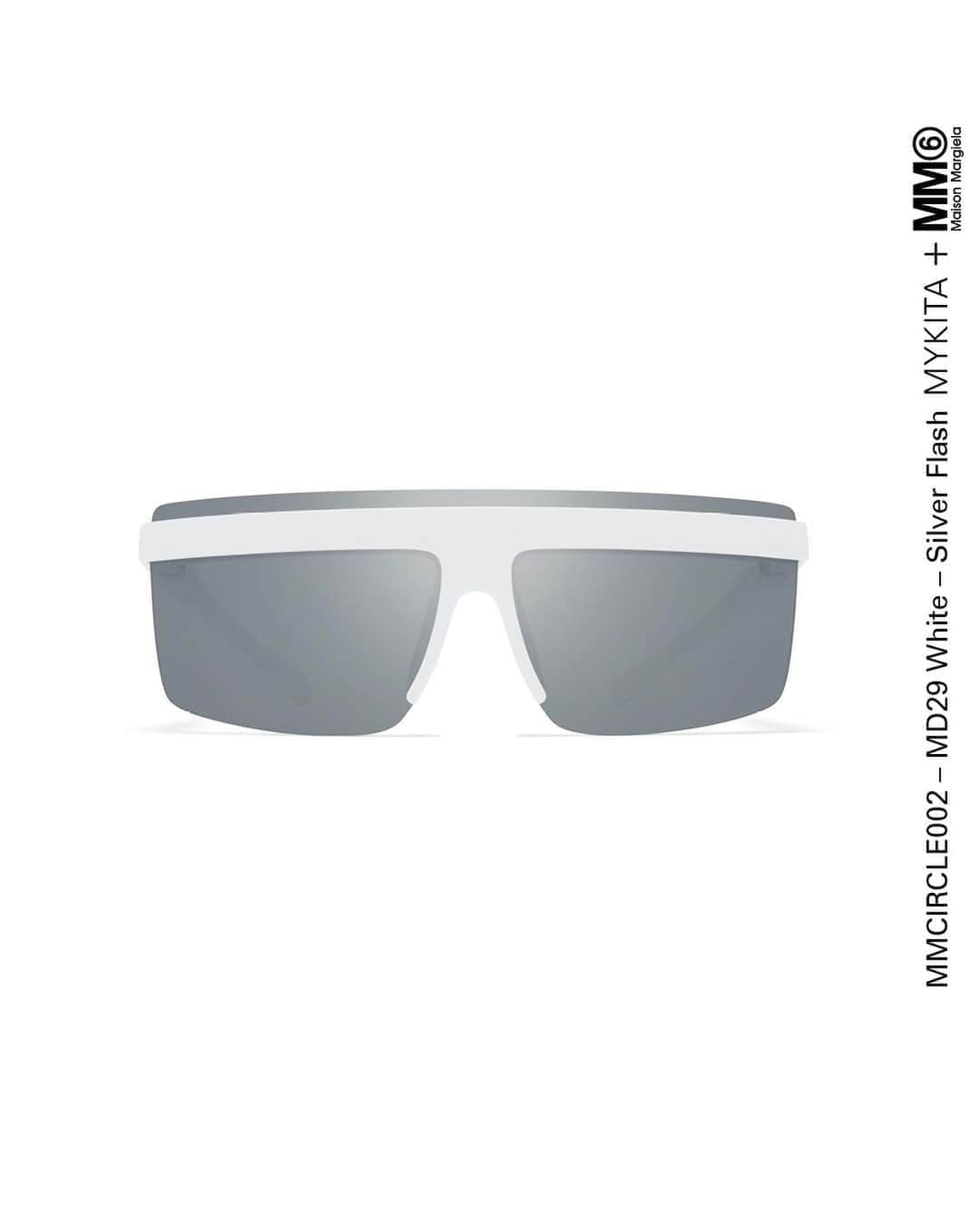 MYKITAさんのインスタグラム写真 - (MYKITAInstagram)「MYKITA + MM6 MAISON MARGIELA Special Edition The urban audacity of MMCIRCLE001 & MMCIRCLE002 in White and the Silver Flash lens shield.  The sunshields both use the same straight frame construction made of MYLON with different shield shapes to create the distinct silhouettes.   Available now in stores and online. __  #mykita #mykitamaisonmargiela #mm6maisonmargiela #handcrafthightech」9月14日 2時11分 - mykitaofficial