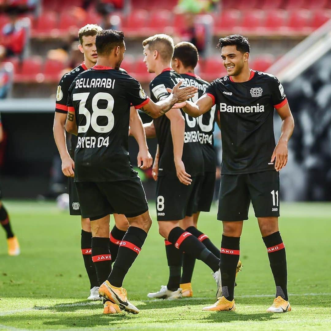 カリム・ベララビのインスタグラム：「next round @dfb_pokal // dowdow // gova // 38 💯💪🏾 @bayer04fussball」