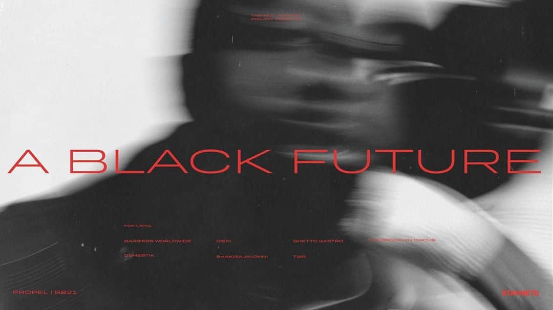 カーメロ・アンソニーのインスタグラム：「#STAYMELO presents ‘A Black Future’ Monday, Sept. 14. My collaboration with 7 Black Designers launches for NYFW on www.stayme7o.com. #STAYME7O #PropelSS21 Photog: @brandonthomasbrown Design: @IC__YA」