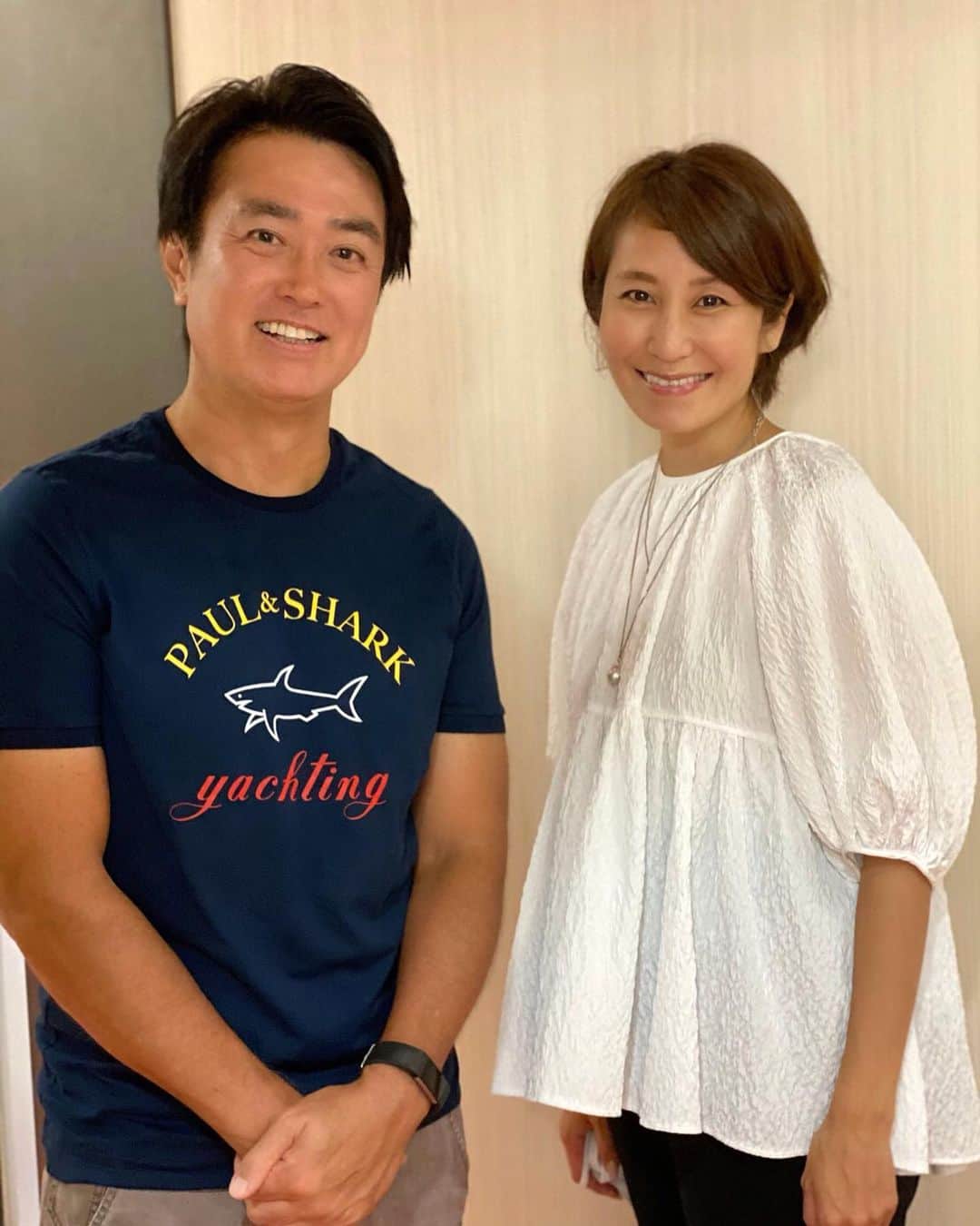 森上亜希子のインスタグラム：「とくダネ！終わりの賢さんの楽屋にご挨拶に伺いました！  相変わらず、爽やかで素敵な賢さんでした‼️  お会いした時はまだ男子決勝の内容も結果も知らなかった賢さん。 全てのインフォメーションをshut downをして録画を観るとの事でしたので、私もお口🤐  賢さん、男子決勝戦の感想いかがですか⁉️笑  友佳ちゃんが、フジテレビにきてるよ〜！とご連絡下さったので、本番前の友佳ちゃんに会いに行ってきました‼️  大好きなお二人に久しぶりに会えて本当に嬉しかったです‼️  #石黒賢　さん #吉田友佳　さん #大好きな人 #フジテレビ #テニス #tennis #tennisplayer」