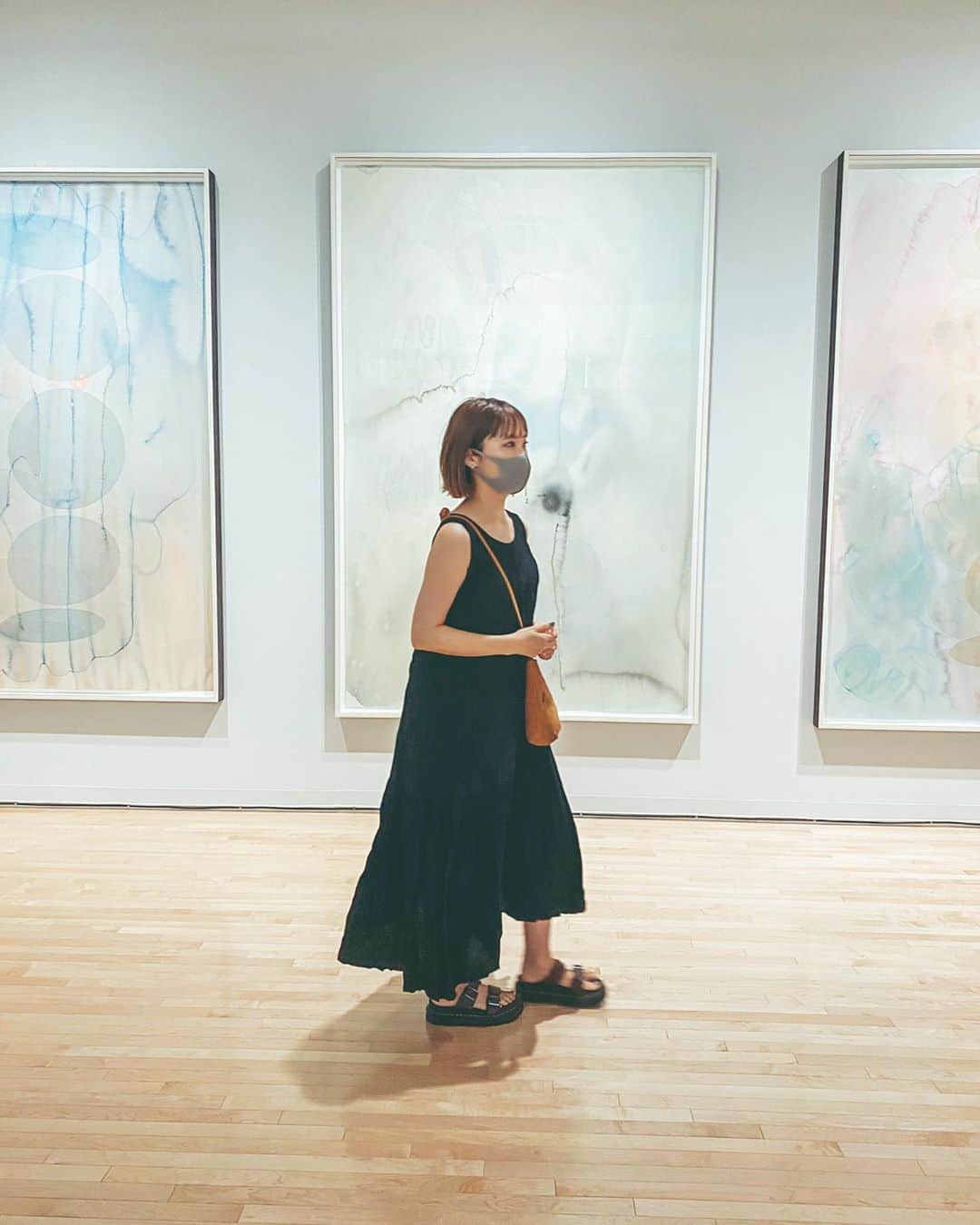 のインスタグラム：「清澄白河ぶらりした日。 東京都現代美術館で開催している オラファー・エリアソン ときには川は橋となる展を見れて嬉しかったな〜♡ ・ #museum#sustainable#tokyomuseum  #kiyosumishirakawa#tokyo #東京都現代美術館#美術館#清澄白河 #美術館好き#美術館巡り#展覧会 #オラファーエリアソン」