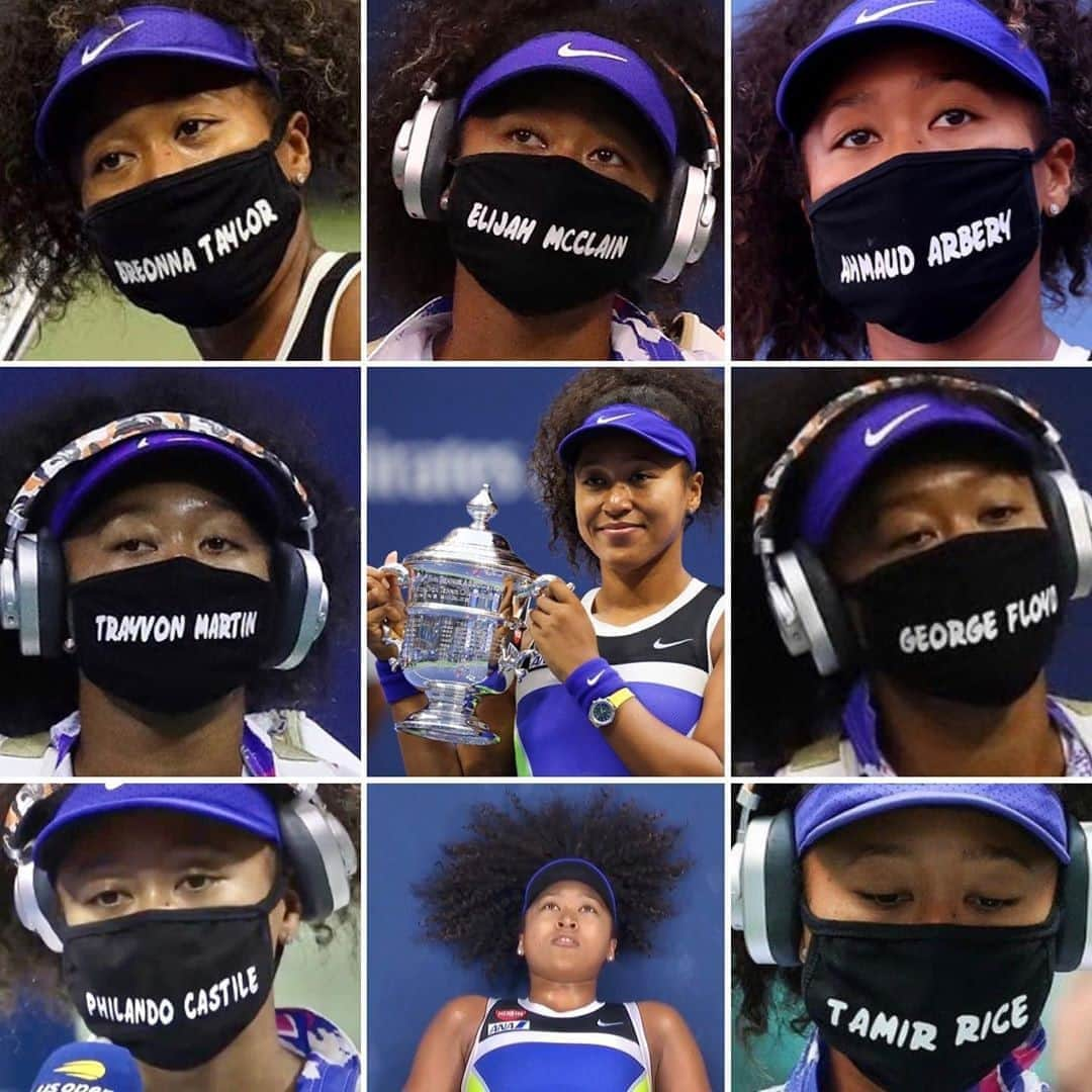 Teen Vogueさんのインスタグラム写真 - (Teen VogueInstagram)「Naomi Osaka just won her second U.S. Open title, all while using her platform to send a powerful message about racial injustice 🏆 As the champion said in a tweet after winning, "I would like to thank my ancestors because every time I remember their blood runs through my veins I am reminded that I cannot lose." 🖤 #linkinbio」9月14日 7時40分 - teenvogue