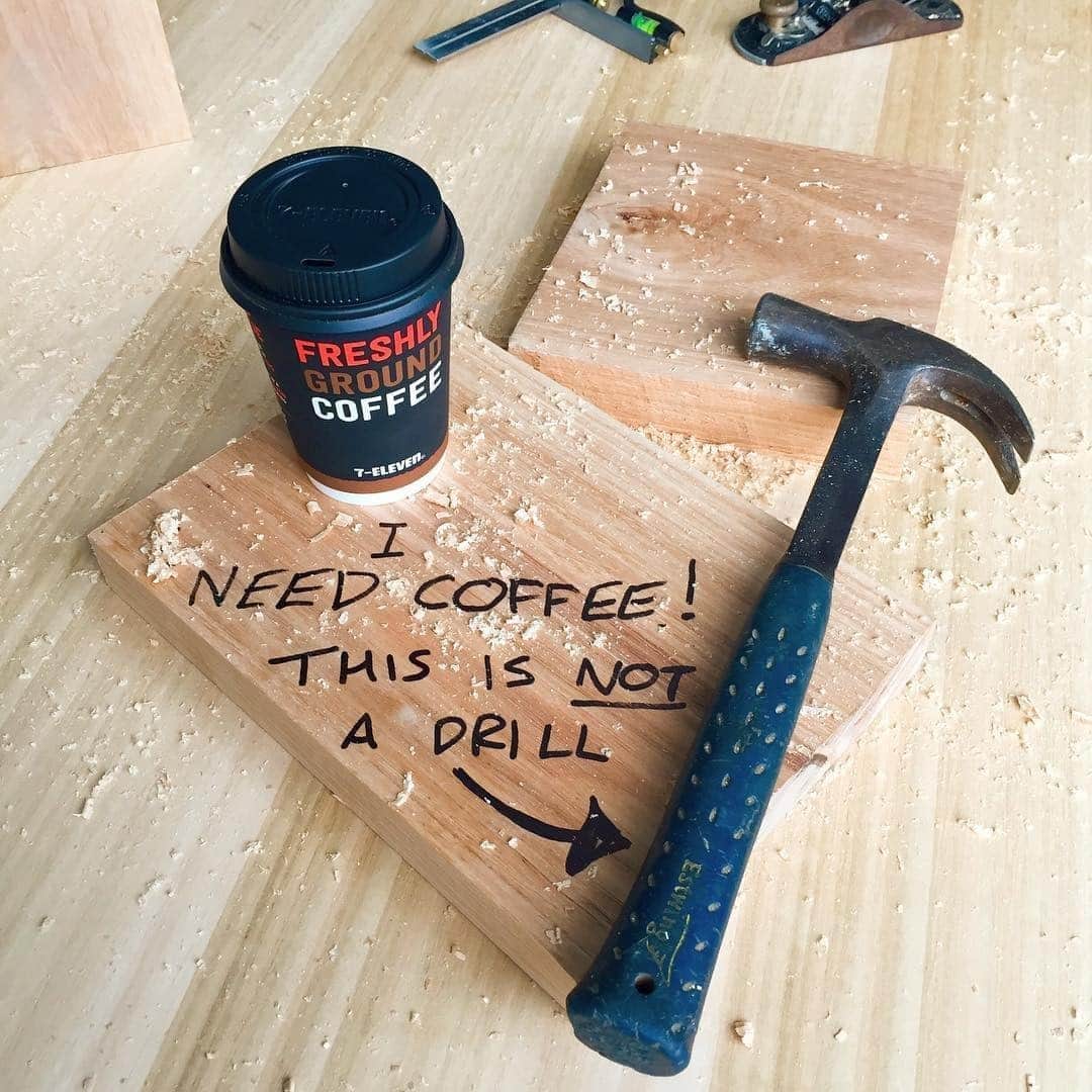 7-Eleven Australiaさんのインスタグラム写真 - (7-Eleven AustraliaInstagram)「😂 We repeat, this is not a drill. #coffeetime   📷: @redfinjoinery」9月14日 8時00分 - 7elevenaus