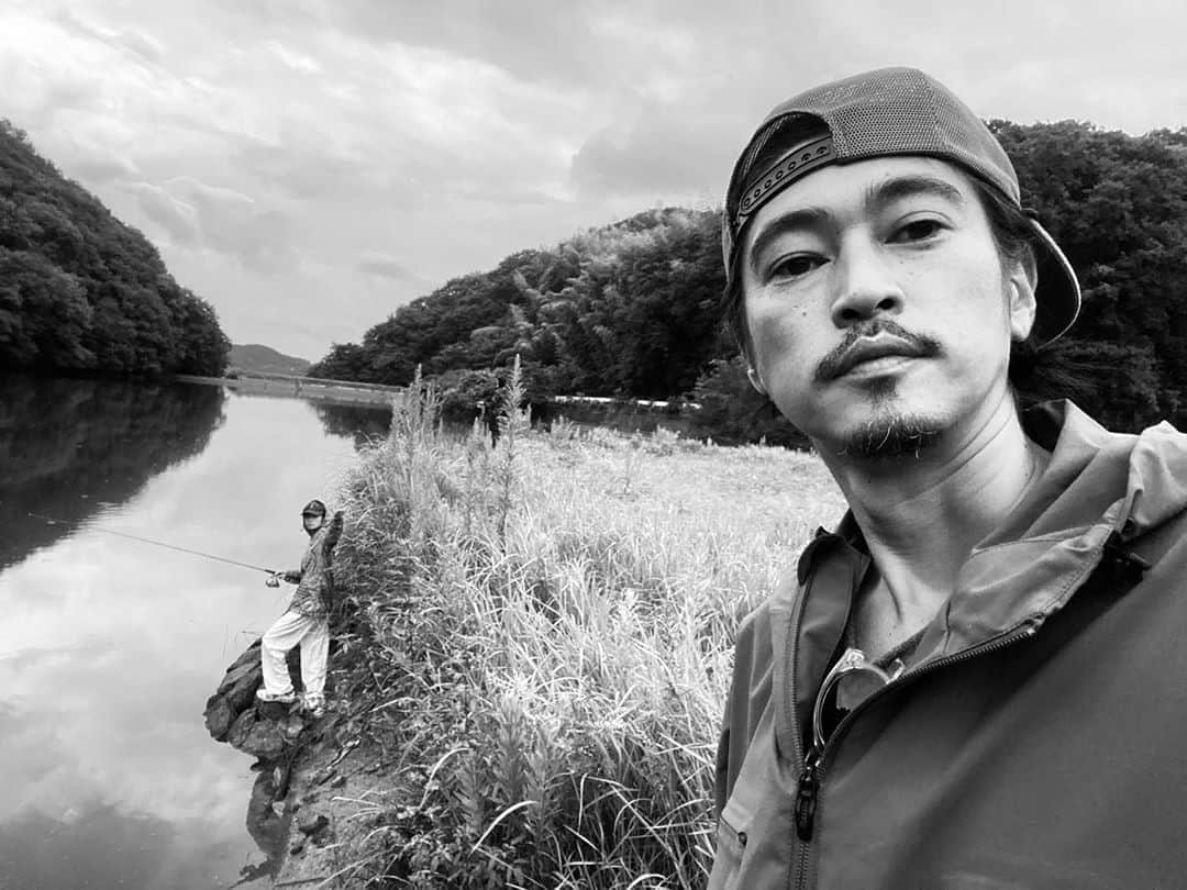 窪塚洋介のインスタグラム：「My first Bass fishing with Airu and friends in Awajishima. The Day♪」