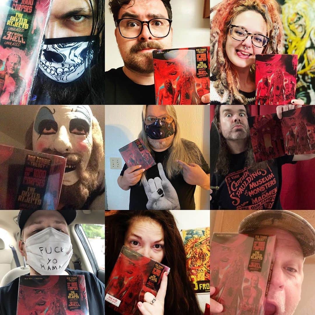 ロブ・ゾンビのインスタグラム：「The Firefly trilogy steelbooks are flying off the shelves! Did you get one before they sold out? #3fromhell #houseof1000corpses #thedevilsrejects #robzombie」