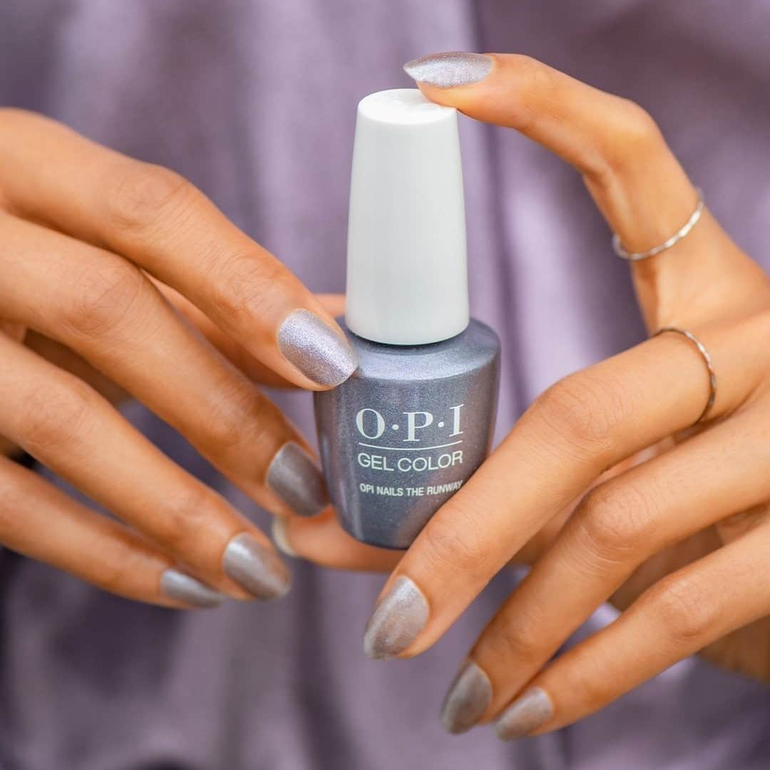 OPIさんのインスタグラム写真 - (OPIInstagram)「A shimmery granita gray polish to complement your #FallWardrobe.  Shade: #OPINailsTheRunway   #ColorIsTheAnswer #OPIMuseOfMilan #OPIGelColor #GelMani #GrayNails #GrayMani #NeutralNails #FallMani #NailTrends #ManiMantra #OPIObsessed #SilverNails #SilverMani #FallNails #NailedIt #NailInspo」9月14日 11時45分 - opi