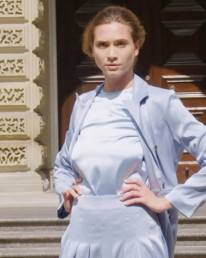 Fashion Weekのインスタグラム：「Living for the pastel color palette from @rvngcouture's September 2020 @NYFW: The Shows video presentation, streaming now on NYFW.com 💗」