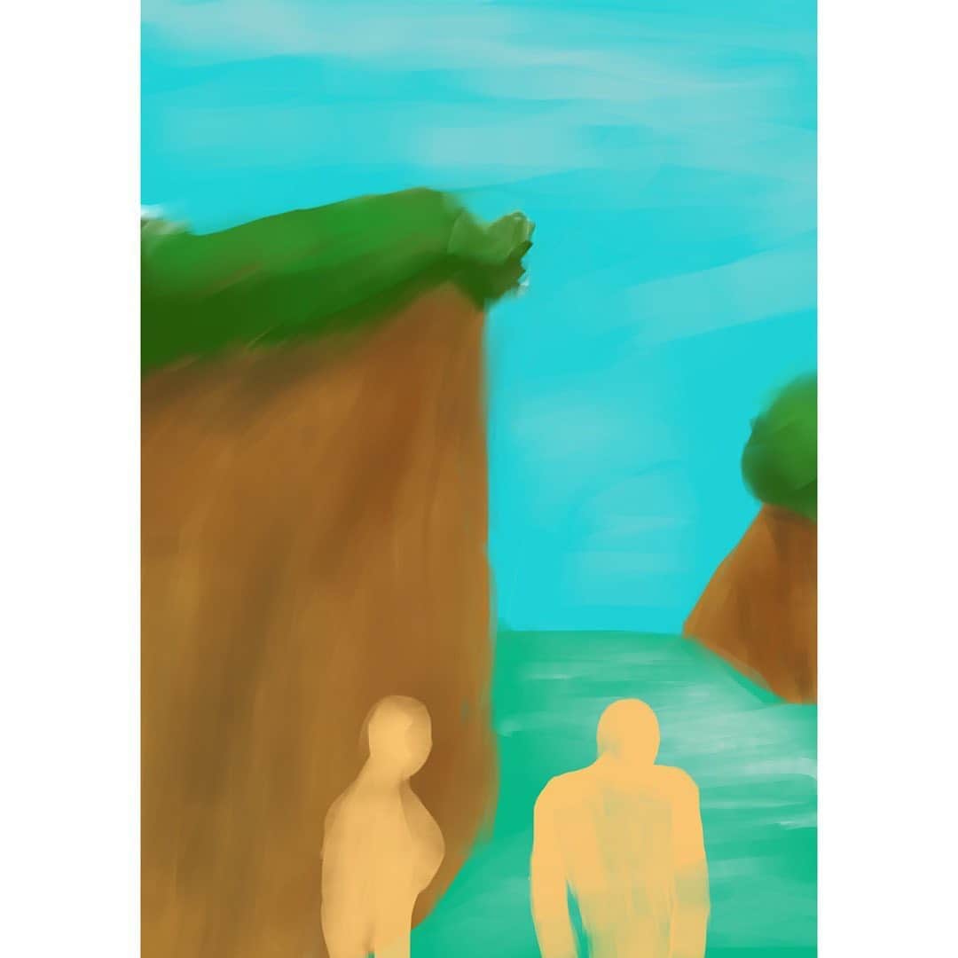 浅野忠信のインスタグラム：「#digitalpainting」