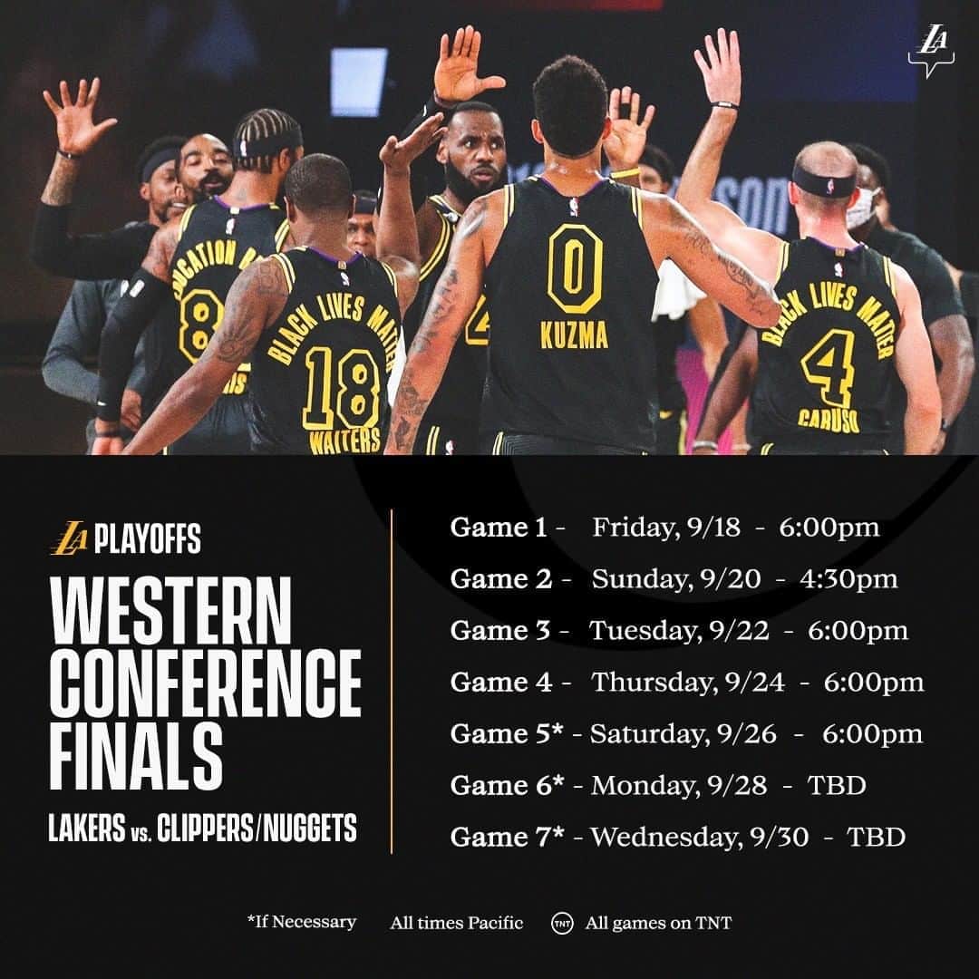 Los Angeles Lakersさんのインスタグラム写真 - (Los Angeles LakersInstagram)「Conference Finals Week has arrived. #LakeShow」9月15日 1時21分 - lakers