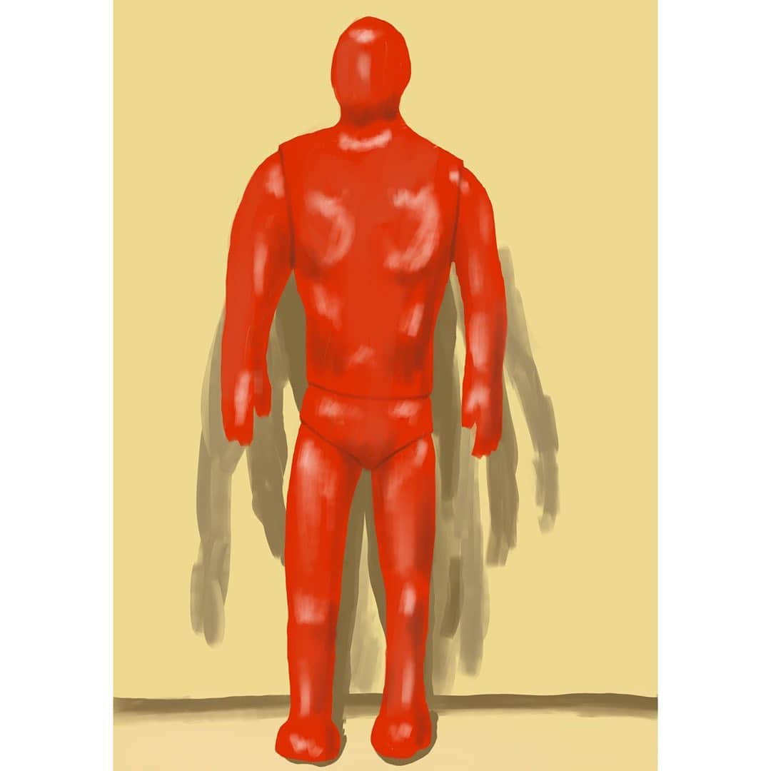 浅野忠信のインスタグラム：「#digitalpainting  #ソフビ」