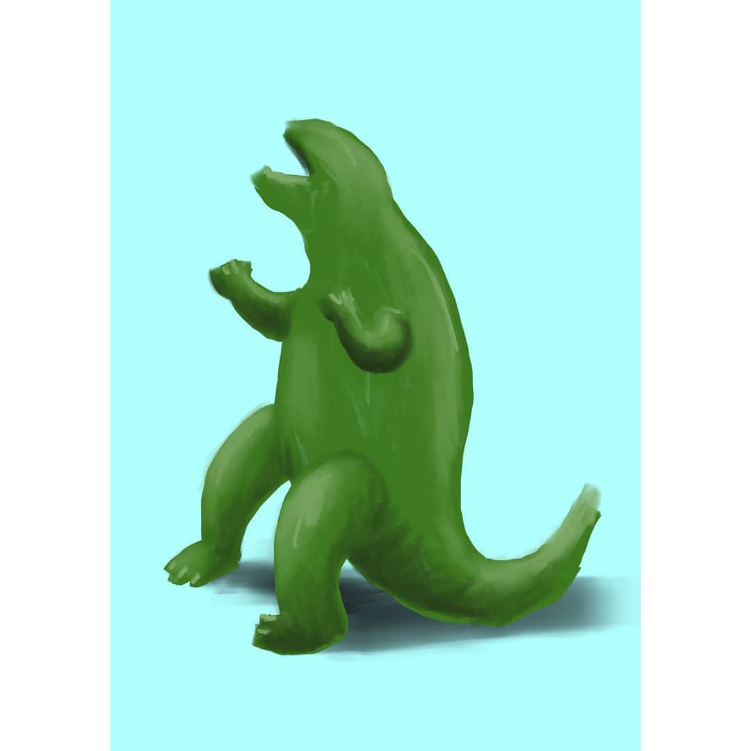 浅野忠信のインスタグラム：「#digitalpainting  #ソフビ」