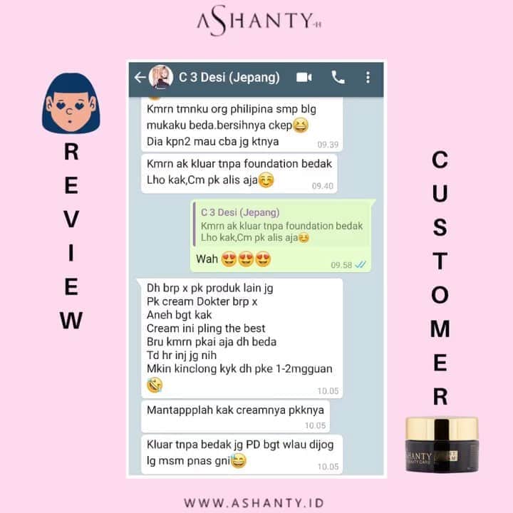 ASHANTY BEAUTY CREAM OFFICIALのインスタグラム：「Review from our lovely customer 😍😍😍  Masih penasaran dengan Ashanty Beauty Cream ? Pesan sekarang juga dan buktikan manfaat dati Ashanty Beauty Cream biar kamu nggga penasaraaaaan 😍😍😍 _________________________________ Informasi dan pemesanan : WA: 081293823950 WA: 085781140354 WA: 081287388885 WA: 087778489900 FAST RESPONS CLICK LINK yang ada di Bio IG @ashantyid 🌸✨ _________________________________ #ashantybeautycosmetics #beauty #cosmetics #brandlocal #kosmetikhalal #makeup #kosmetikartis #ashanty #thehermansyah #beautyvlogger #jualkosmetikmurah #kosmetikmahal #kosmetikbagus #ashantyid #keluargaasix #ashantyhermansyah #mua」