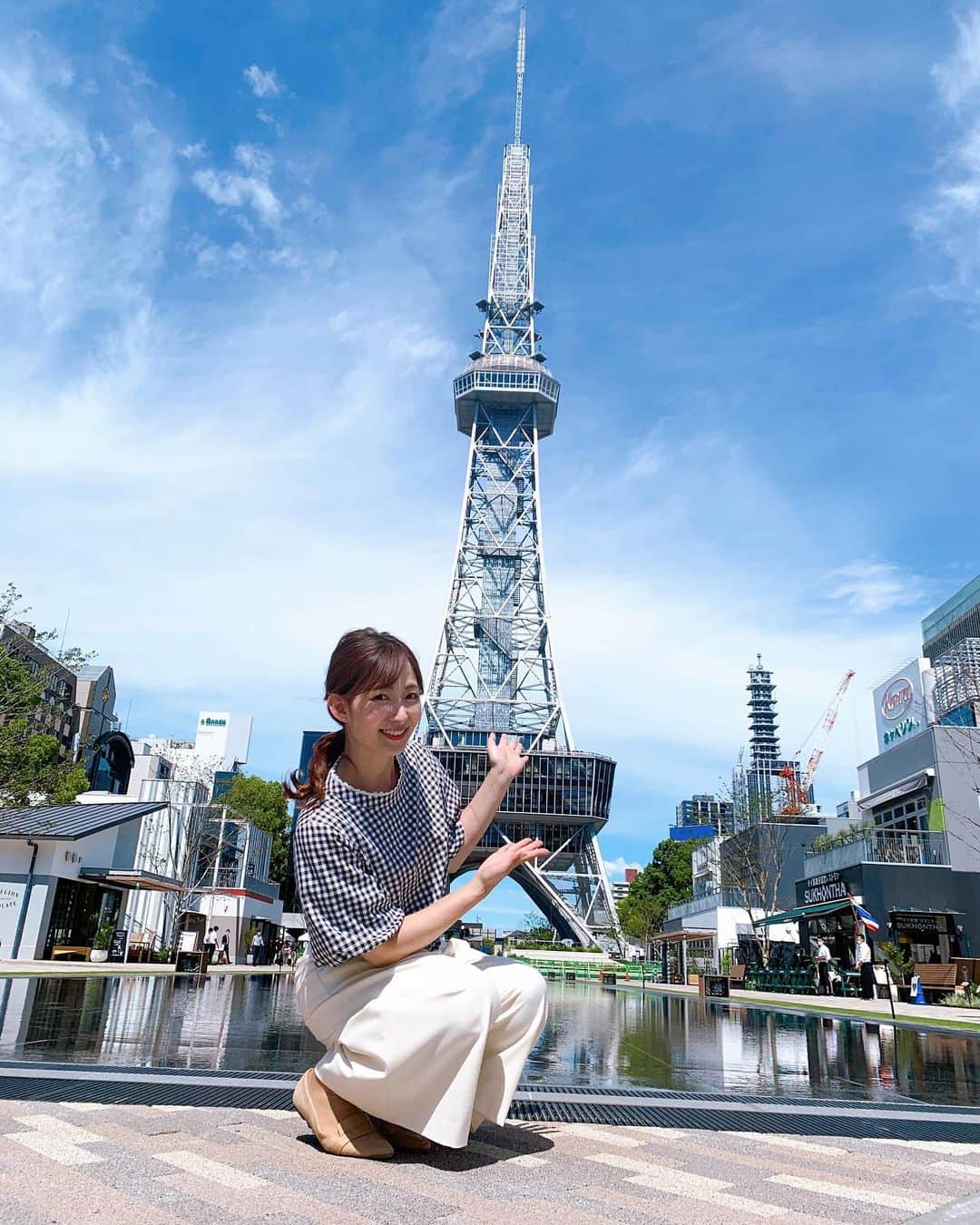 速水里彩さんのインスタグラム写真 - (速水里彩Instagram)「. ヒサヤオオドオリパーク🗼 内覧会の中継に行ってきました😆🎶 天気が最高！！ 気持ちよかったです🌞 . . #東海テレビスイッチ #前田輝 アナ」9月14日 18時10分 - hayami.risa