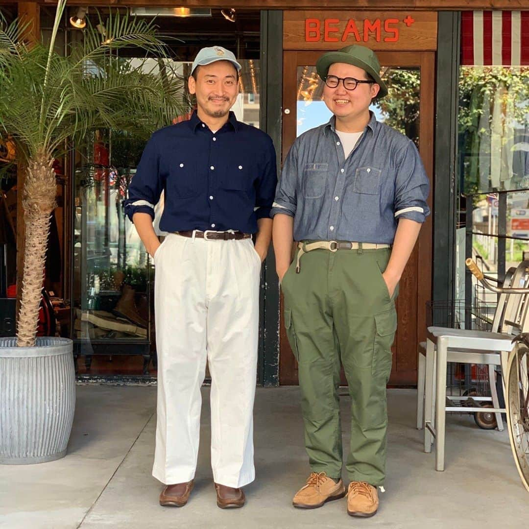 BEAMS+さんのインスタグラム写真 - (BEAMS+Instagram)「BEAMS PLUS STYLE ＜Work Shirt＞  #beams #beamsplus #beamsplusharajuku #harajuku #tokyo #workshirt #herringbone #indigo #indigoblue #madeinjapan #sagedecret #militarypants #rancourt #madeinusa  #mensfashion #mensstyle #menswear #keepfashionalive」9月14日 19時44分 - beams_plus_harajuku