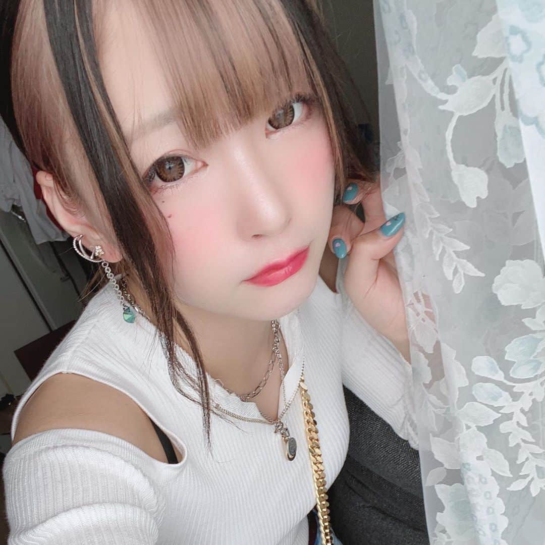 霧宮てんのインスタグラム：「ちらちら見えるイッヌ🐶」