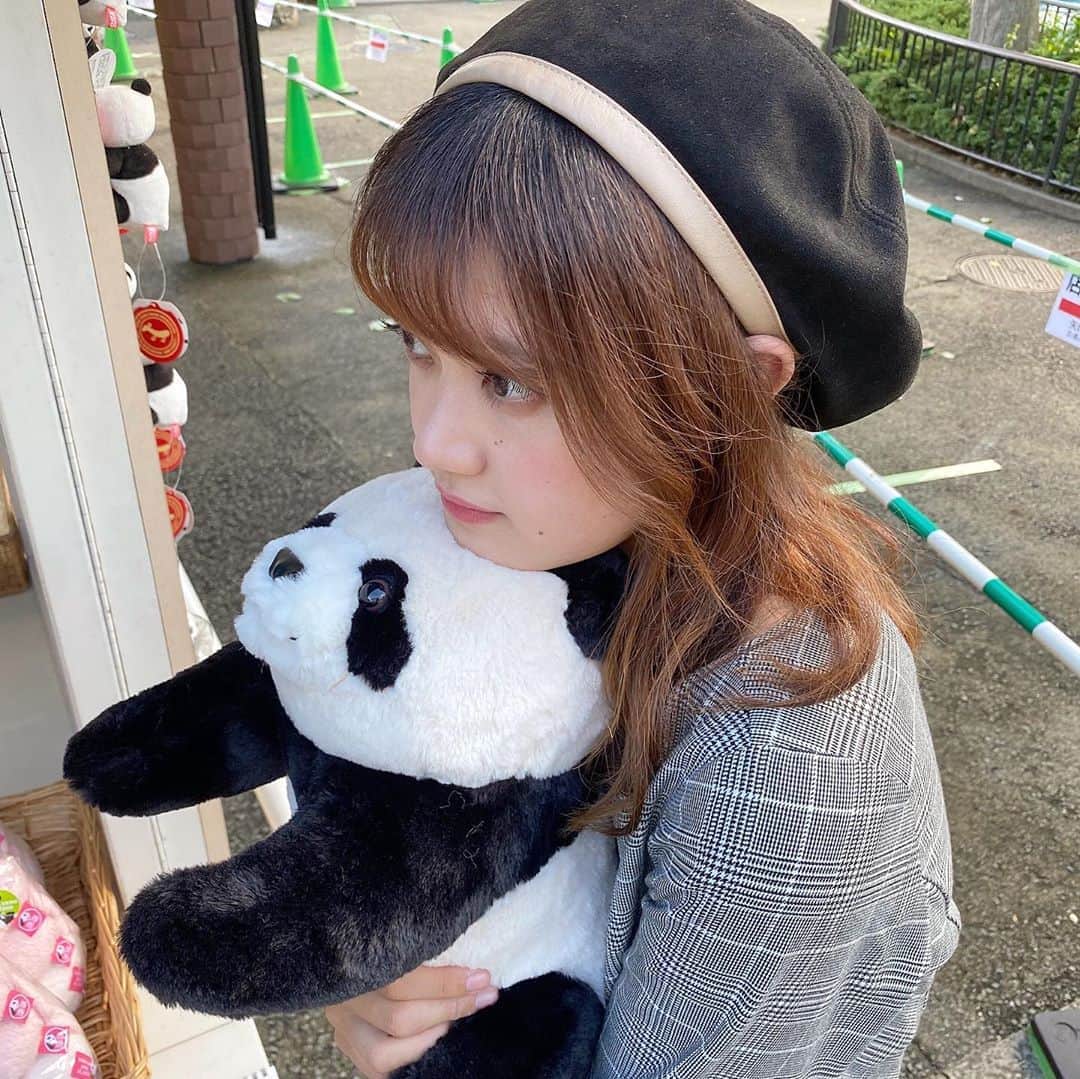 のインスタグラム：「「パンダーーー❗️🐼」っていうストーリーは見てくれましたか？😂😂 3番ペアはふざけがちなので、#なかやまきんに君 のネタをパクってしまいました😅💦（笑） 伝わったかな？？？  それにしてもこのパンダのぬいぐるみ、かわいすぎたんだあ👶🏻💖💖  本日も投票お待ちしてます✨ いつも応援してくださるみなさんへ感謝の気持ちを忘れずこれからも頑張っていきます✊🏻たった1票でもわたしにとってはとても大きな大切な1票です。気が向いた時でも構いません、ぜひお願いします😿 #りなっしーに投票してくれなきゃ嫌っしー #ミスコン #ミス國學院 #パンダ #動物園デート #上野動物園 #ポトレモデル #被写体になります」