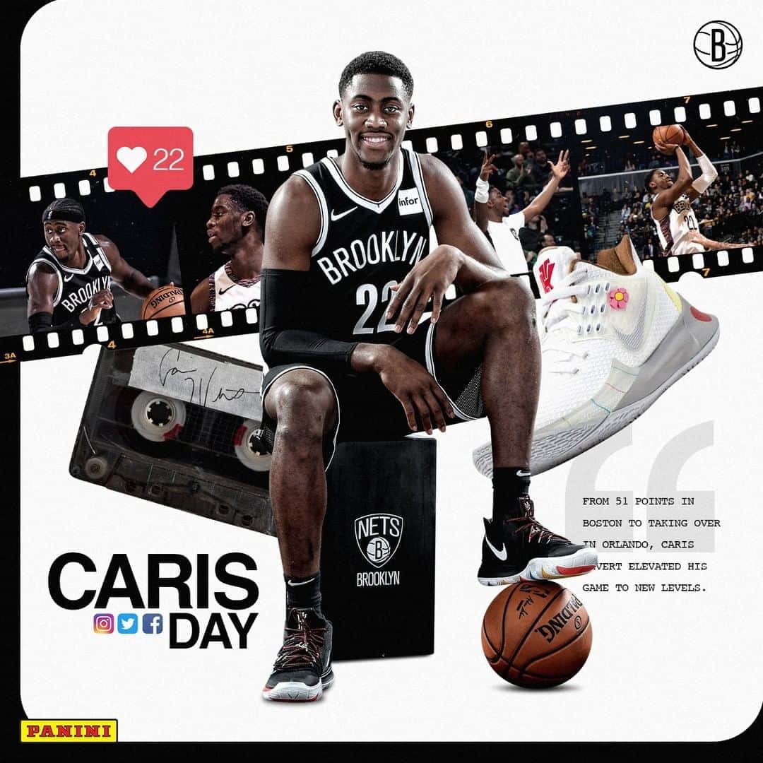 Brooklyn Netsさんのインスタグラム写真 - (Brooklyn NetsInstagram)「Kicking off our 2019-20 player recap series with #CARISDAY. Playing back the best of @carislevert across our channels today 🎞🎞🎞」9月14日 22時27分 - brooklynnets