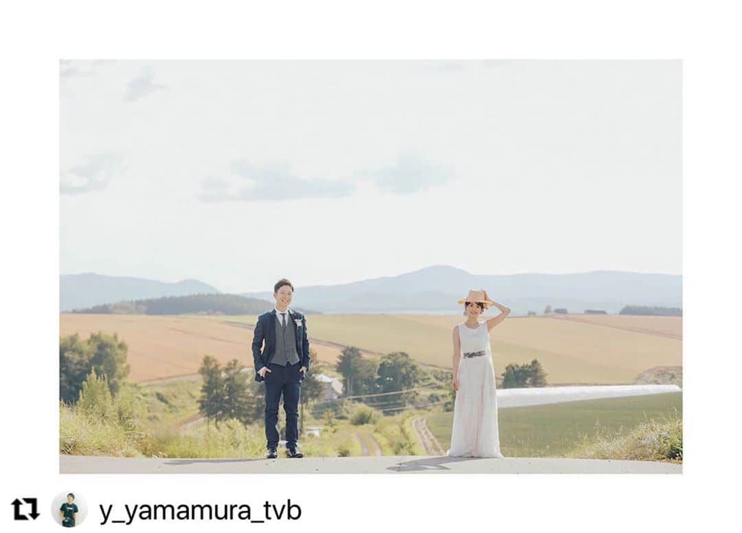 のインスタグラム：「#Repost @y_yamamura_tvb with @make_repost ・・・ . 🎬北海道ロケーション🎬  . .  . . photo : @y_yamamura_tvb  studio : @studiotvbkyoto  @studiosola_hokkaido  . . . . .  ▶︎▶︎ 撮る結婚式という幸せを ◀︎◀︎ : d_weddingphoto : ■URL https://www.studiotvb-kyoto.jp : ■SHOP Studio TVB KYOTO : ■TEL 075-708-6875 : ■Mail info.st.kyoto@gmail.com : ■BLOG http://studiotvb-kyoto.blogspot.jp/ : ▶︎スタジオTVB京都店公式アカウントはこちら studiotvbkyoto : ▶︎スタジオ公式アカウントはこちら  : : : #和装 #撮る結婚式 #コロナに負けるな #前撮り #instalike #stayhome #結婚写真 #１日１枚 #daily_photo_jpn #love_bestjapan #japan_daytime_view #写真集 #自然光 #ウェディングデイ #卒花しました #花嫁 #花嫁準備 #フォトウェディング #ポトレ女子 #誰かの記憶に残る写真 #毎日が笑顔で溢れてる #撮るのを楽しむ #スクリーンに恋して #何気ない瞬間を残したい #幸せな瞬間をもっと世界に #日常に魔法をかけて #過ぎていく時間を刻んでいく #前撮りレポ #大人婚」