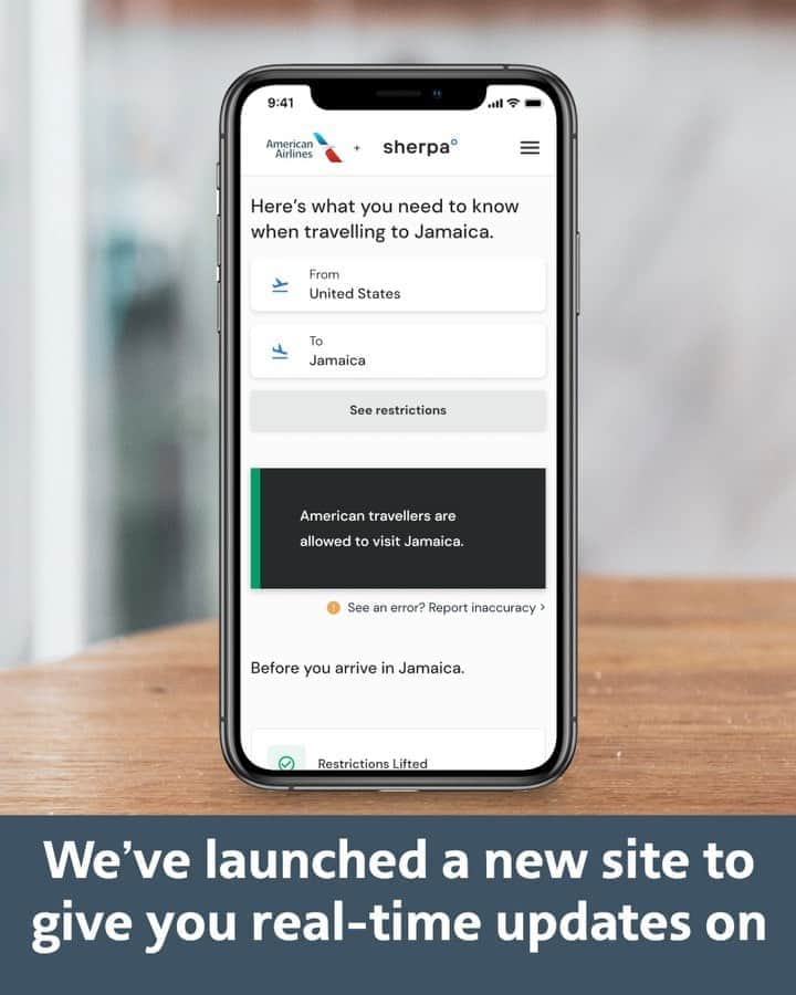 アメリカン航空のインスタグラム：「Planning a much-needed getaway, but unsure of local travel guidelines? We’re here to help with a new resource that provides customers with current travel guidelines for both domestic and international destinations. Link in bio.」