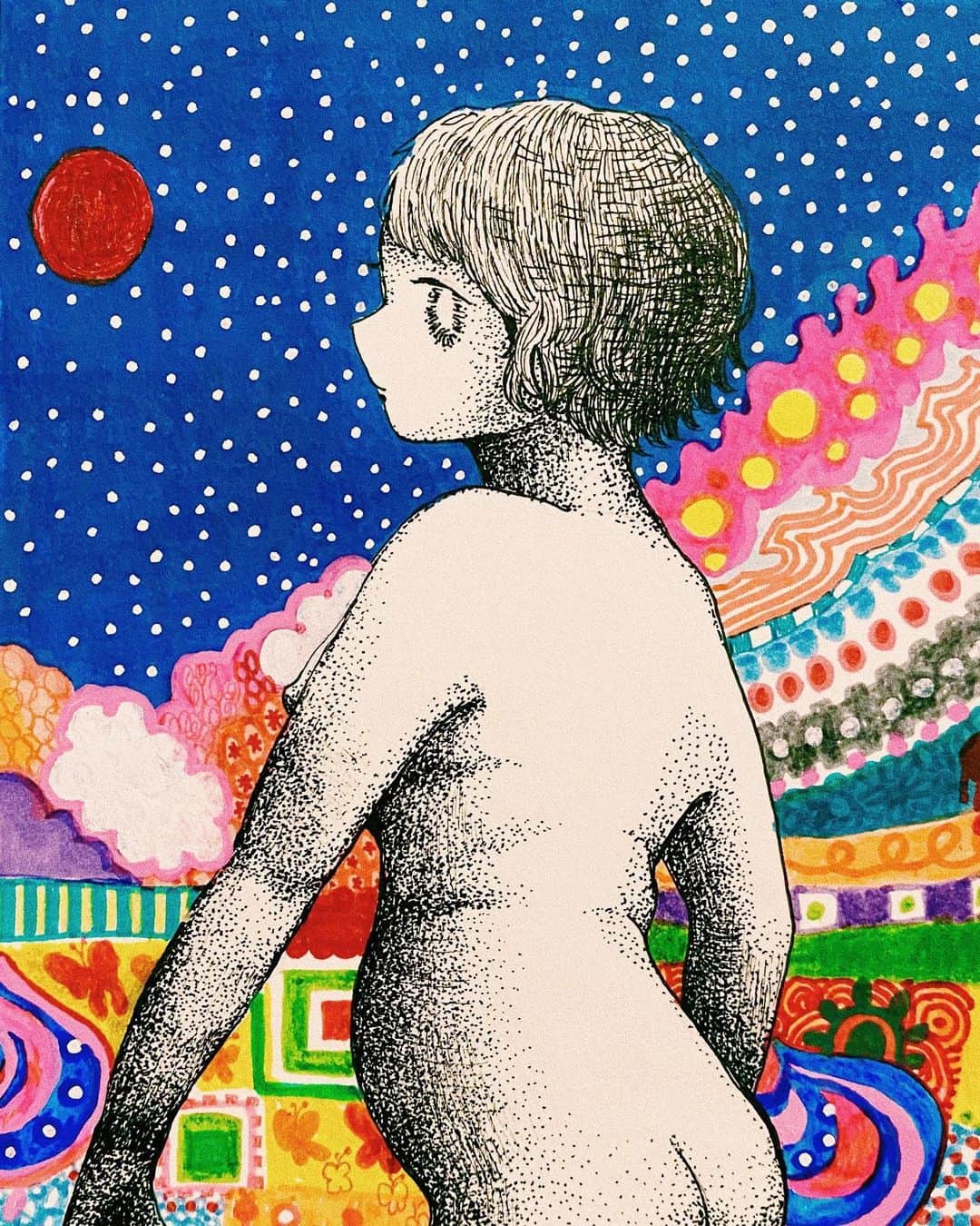 DAOKOのインスタグラム：「Look for a new angle. #drawing」