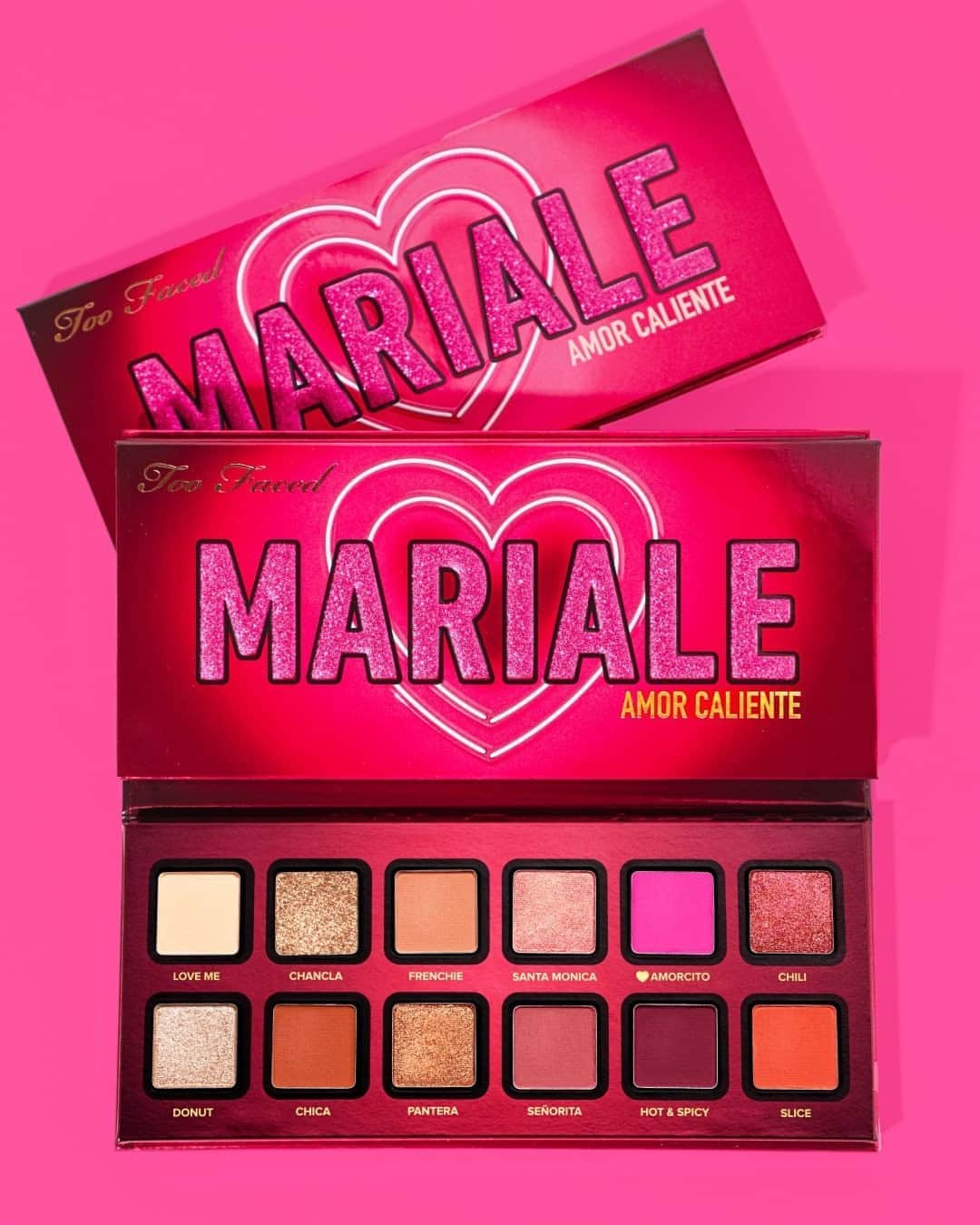 Too Facedさんのインスタグラム写真 - (Too FacedInstagram)「Have you heard?! 🚨 We just launched the HOTTEST #TooFacedxMariale Collab with our BFF @Mariale! 🔥 The Amor Caliente Palette is packed with bold colors that push boundaries & inspire you to take over the world! Tap to shop! #toofaced」9月15日 0時30分 - toofaced