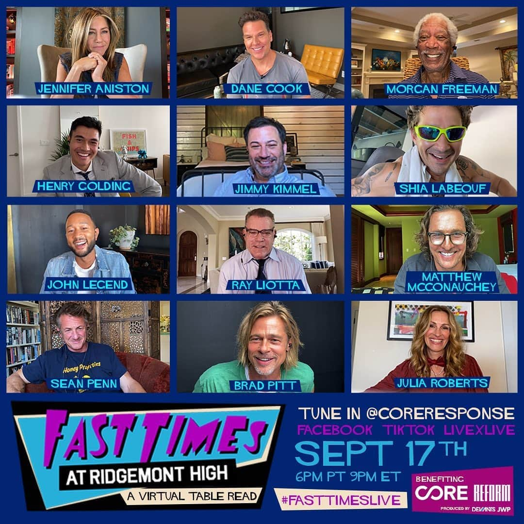 デイン・クックさんのインスタグラム写真 - (デイン・クックInstagram)「Surprise!  Ridgemont High is back in session! #FastTimesLive will stream on September 17 at 9PM ET / 6PM PT.  Click in and join us in supporting @CoreResponse and @Reform.  Watch on Facebook or Tiktok.  The link in my bio has all the 411!」9月15日 3時08分 - danecook